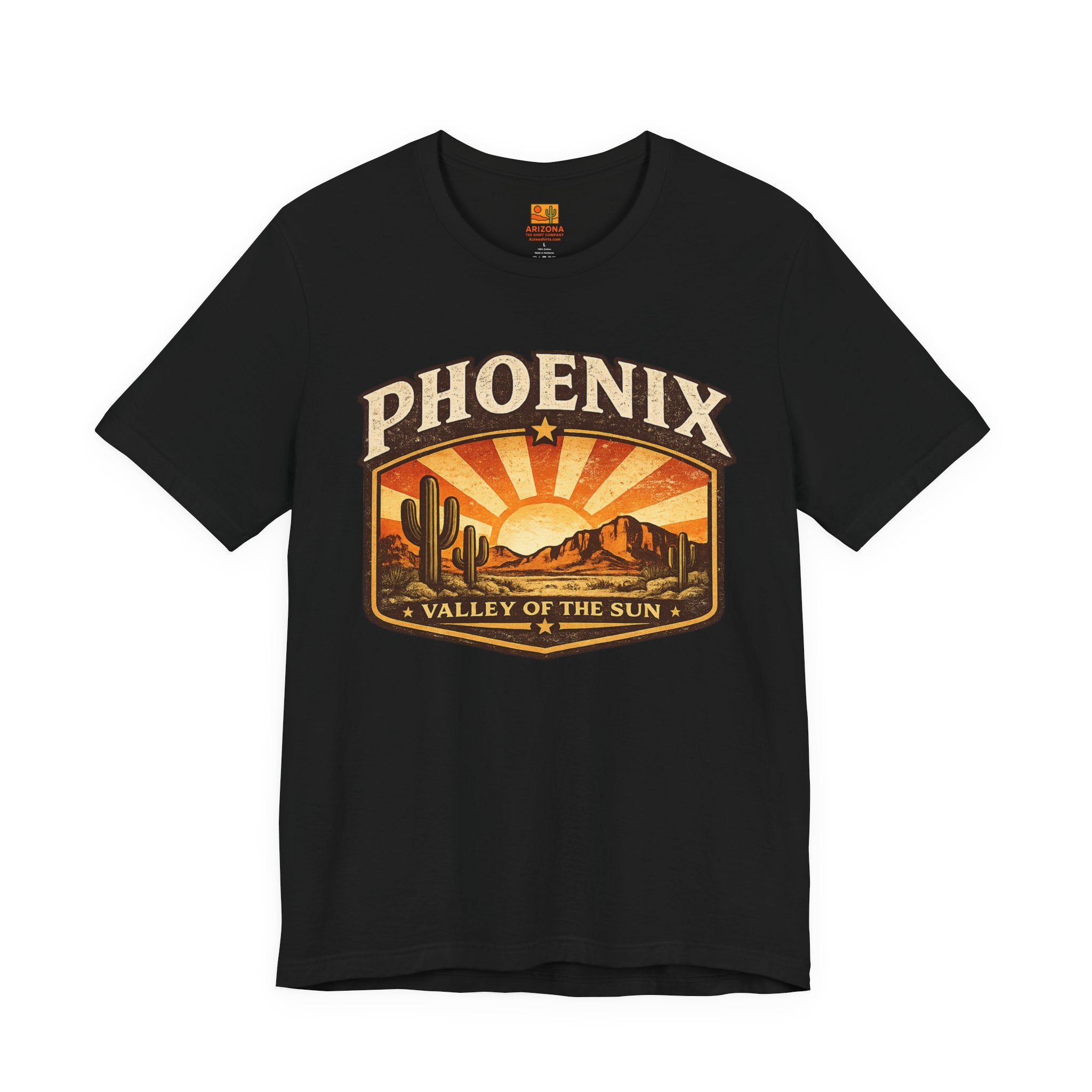 Phoenix Valley of the Sun Tee — Vintage Desert Sunset T-Shirt — alternate view