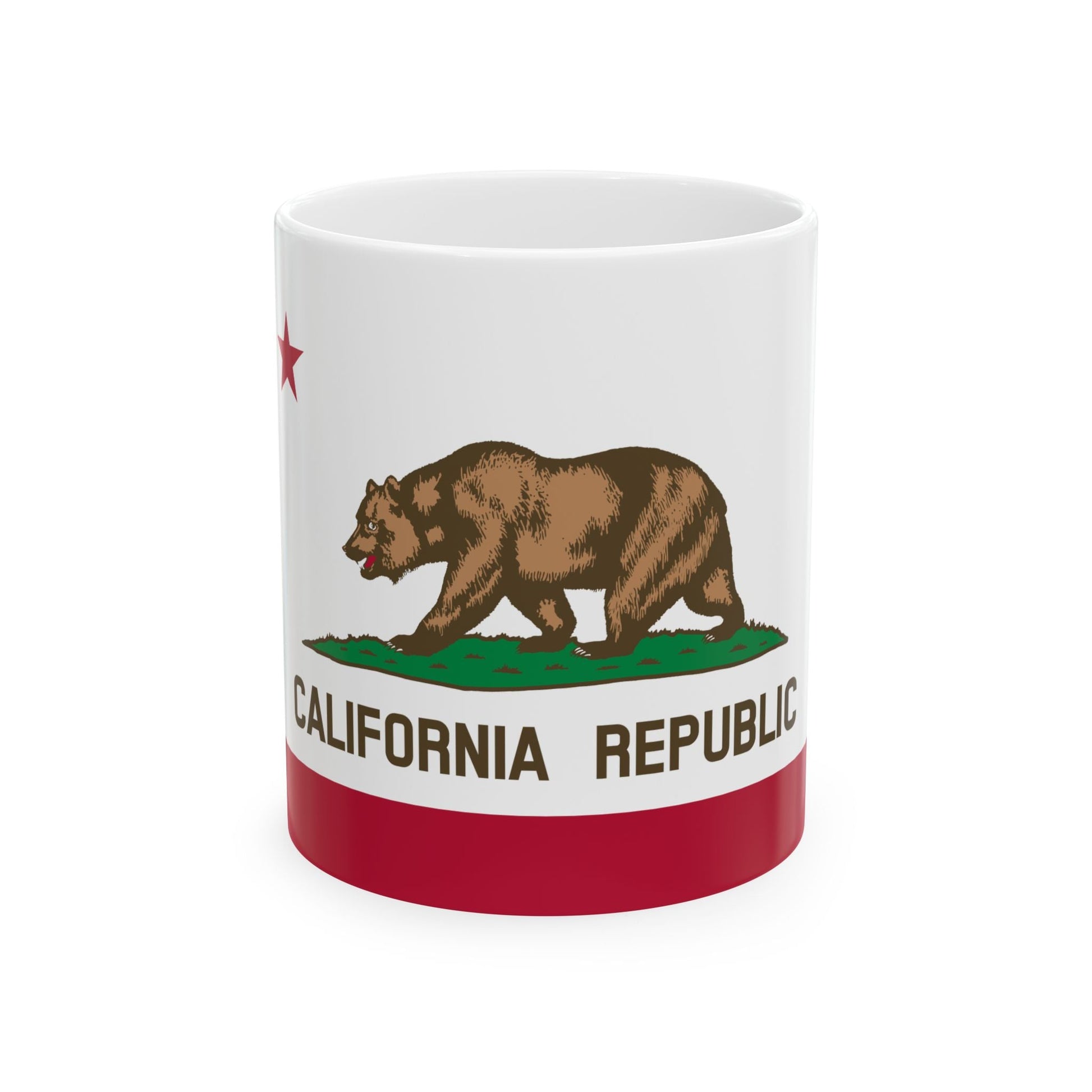 California Republic Bear Ceramic Mug - 11oz & 15oz Printify