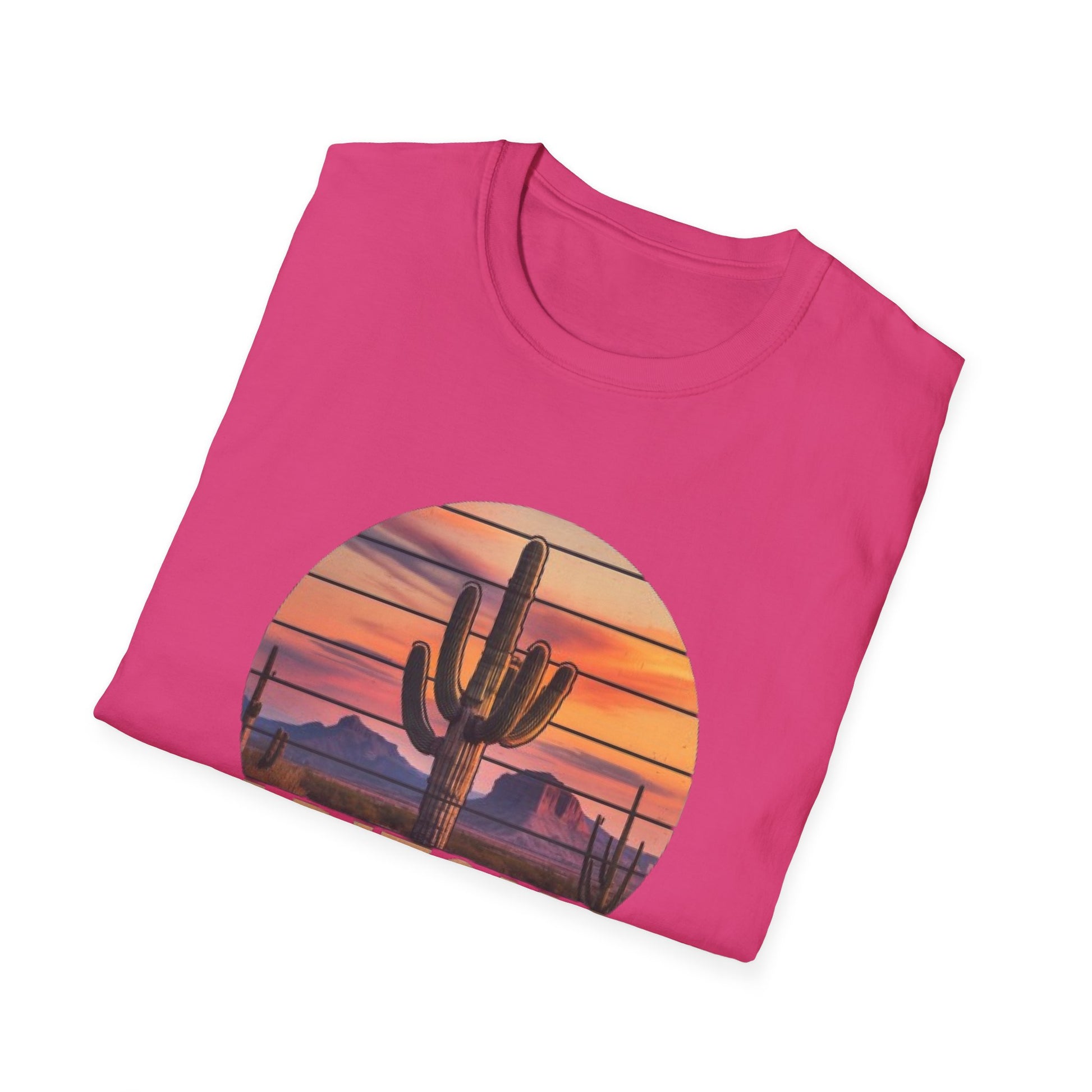Arizona Desert Vibes Unisex Softstyle T-Shirt | Casual Wear, Gift for Travel Lovers, Summer Outfit, Adventure Tee, Nature Apparel