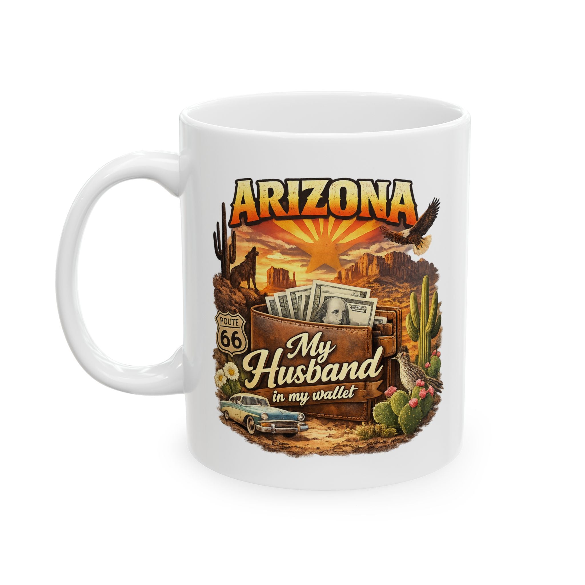 My Husband Is My Wallet Ceramic Mug
