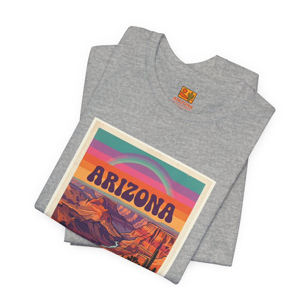 Arizona Sunset Tee — Retro Desert Graphic T-Shirt — detail view 2