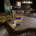 Arizona State Flag Shot Glass — 1.5oz Souvenir Shooter — front view