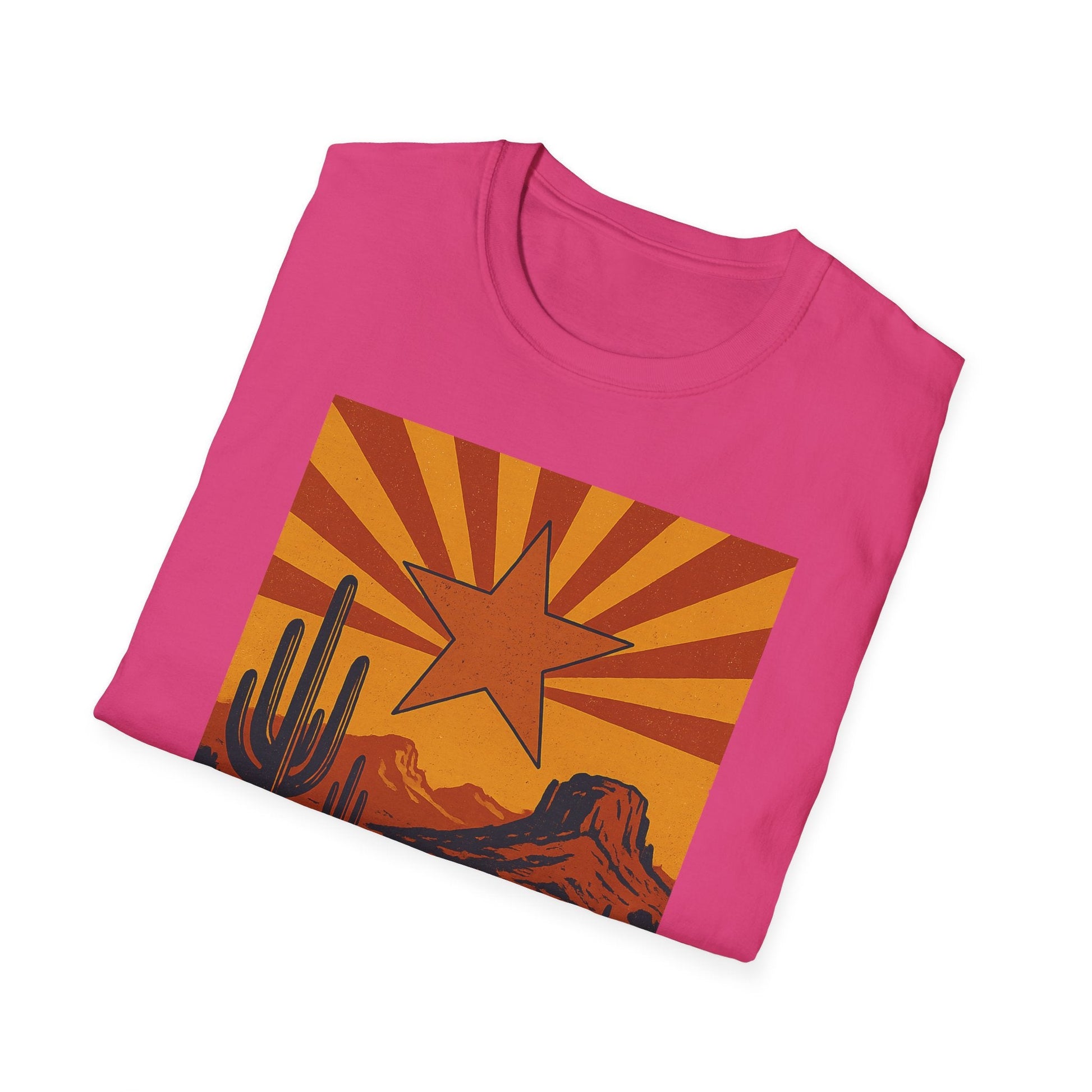 Arizona Spirit Unisex Softstyle T-Shirt - Retro Desert Design Printify