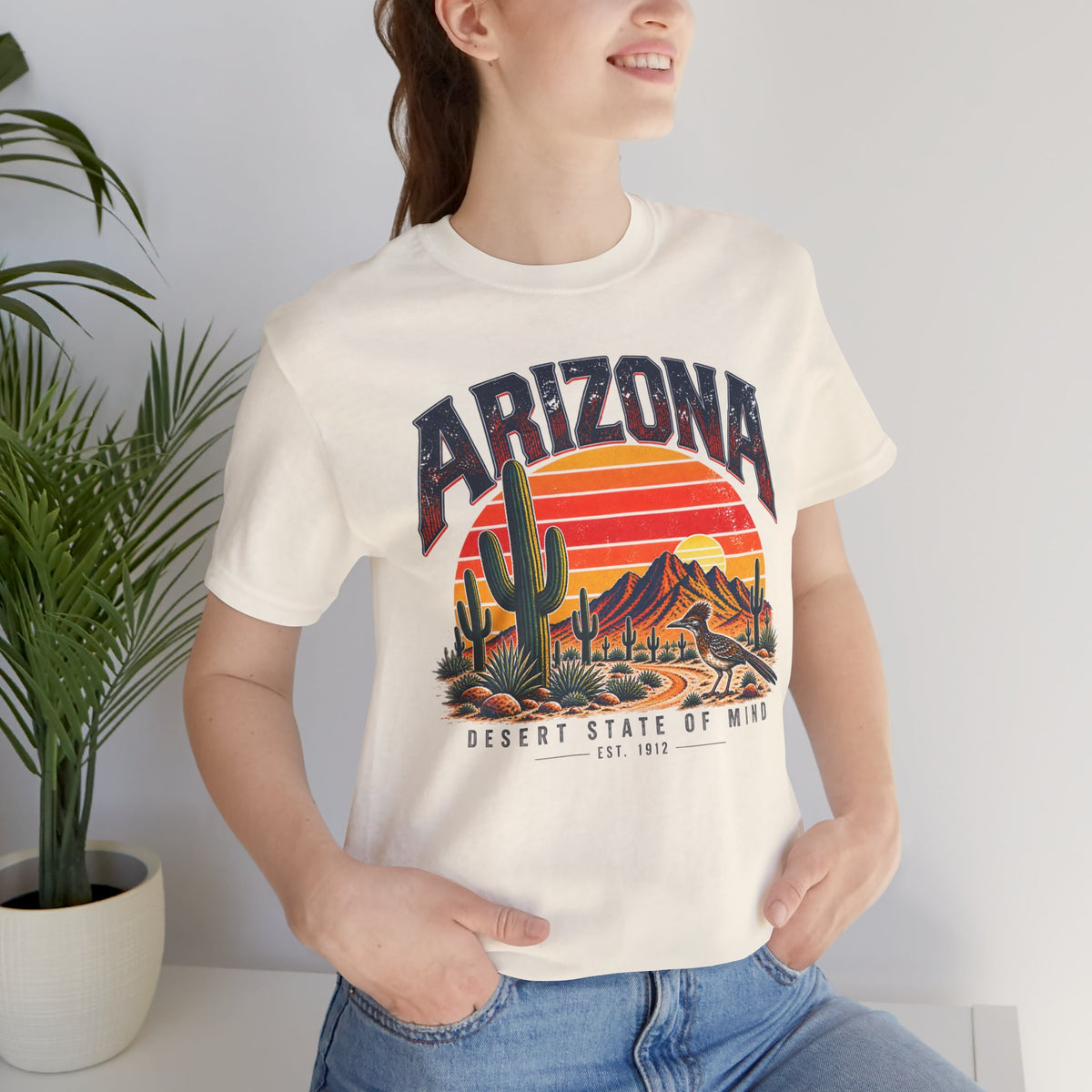 Arizona Desert State vintage t-shirt - back emblem
