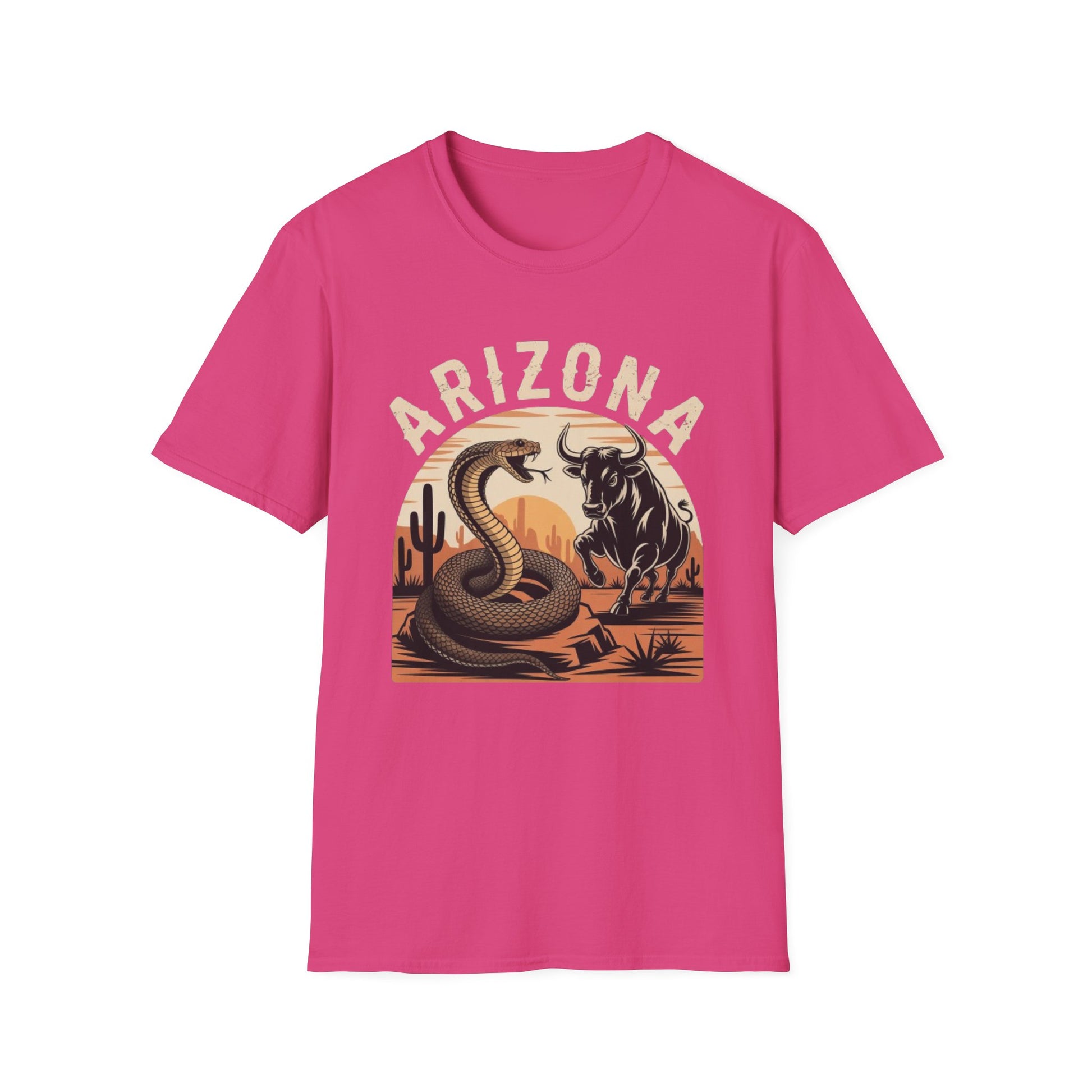 Arizona Graphic Unisex T-Shirt, Casual Summer Shirt, Southwestern Style Tee, Gift for Nature Lovers, Adventure Apparel