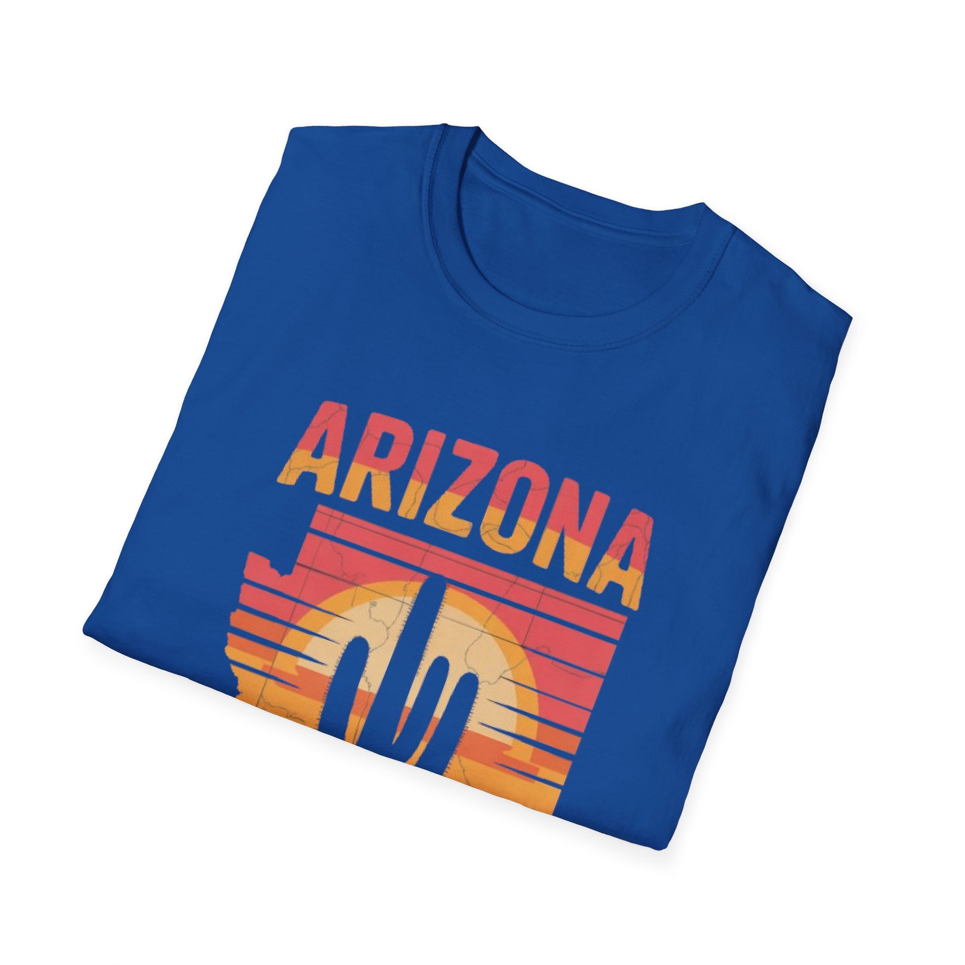 Arizona Desert Vibes T-Shirt, Unisex Softstyle Tee, Southwest Graphic Shirt, Perfect for Travel, Casual Wear, Gifts
