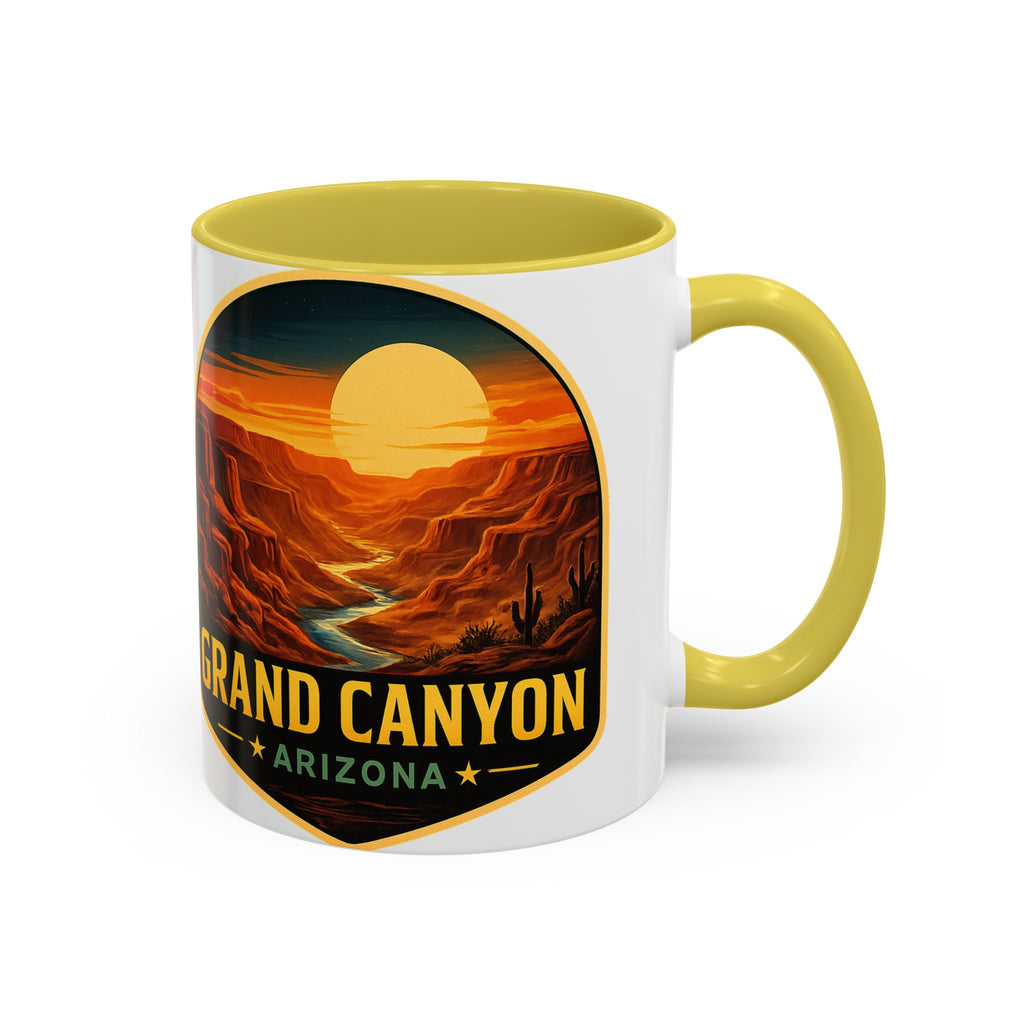 Grand Canyon Sunset Mug — Arizona Travel Coffee Cup (11oz/15oz) — lifestyle view 2