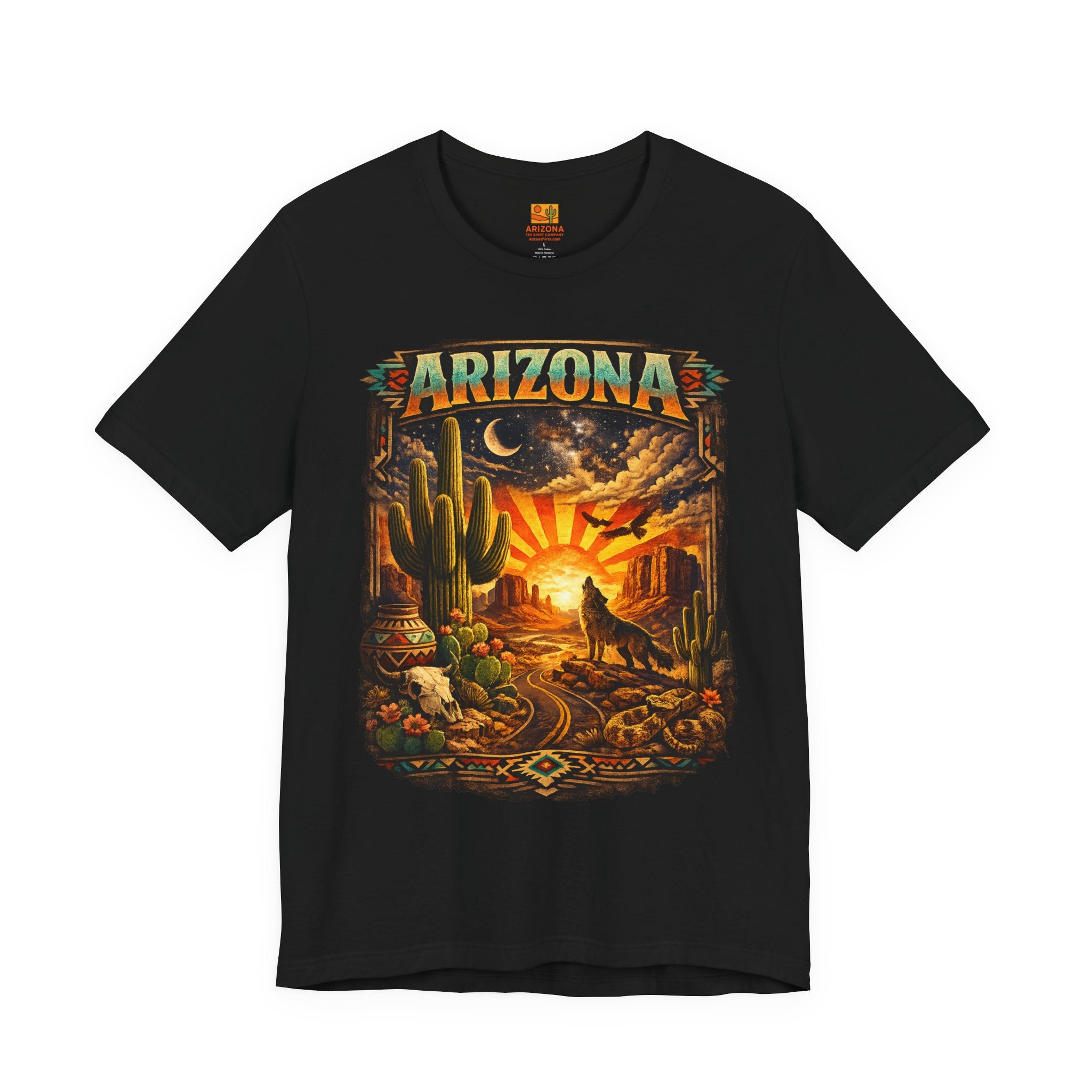 Arizona Desert Sunset T-Shirt — front view 2