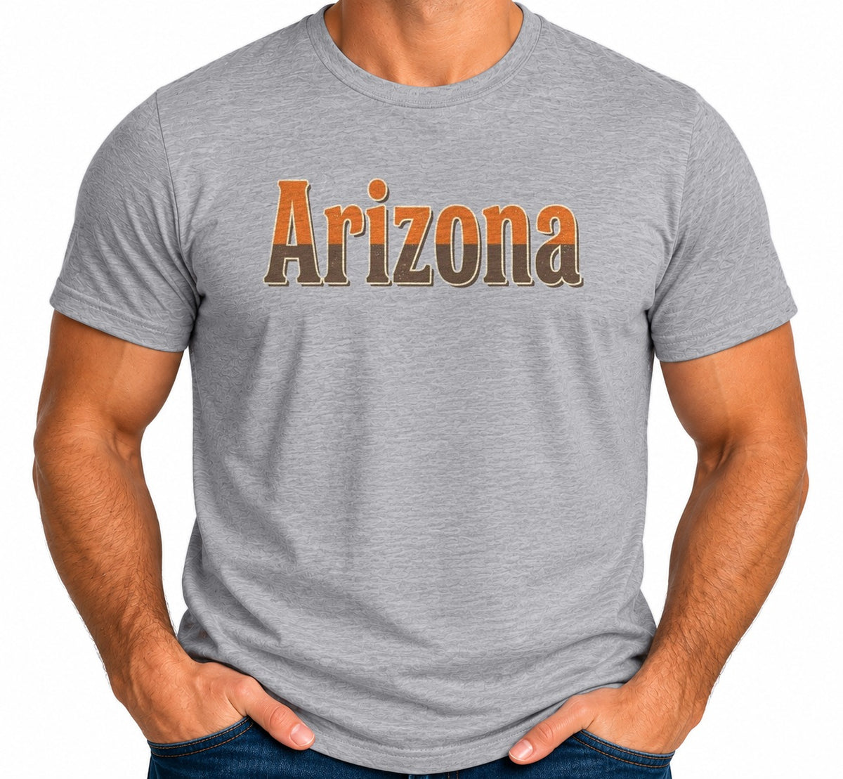 Man wearing the Arizona State Flag T-Shirt