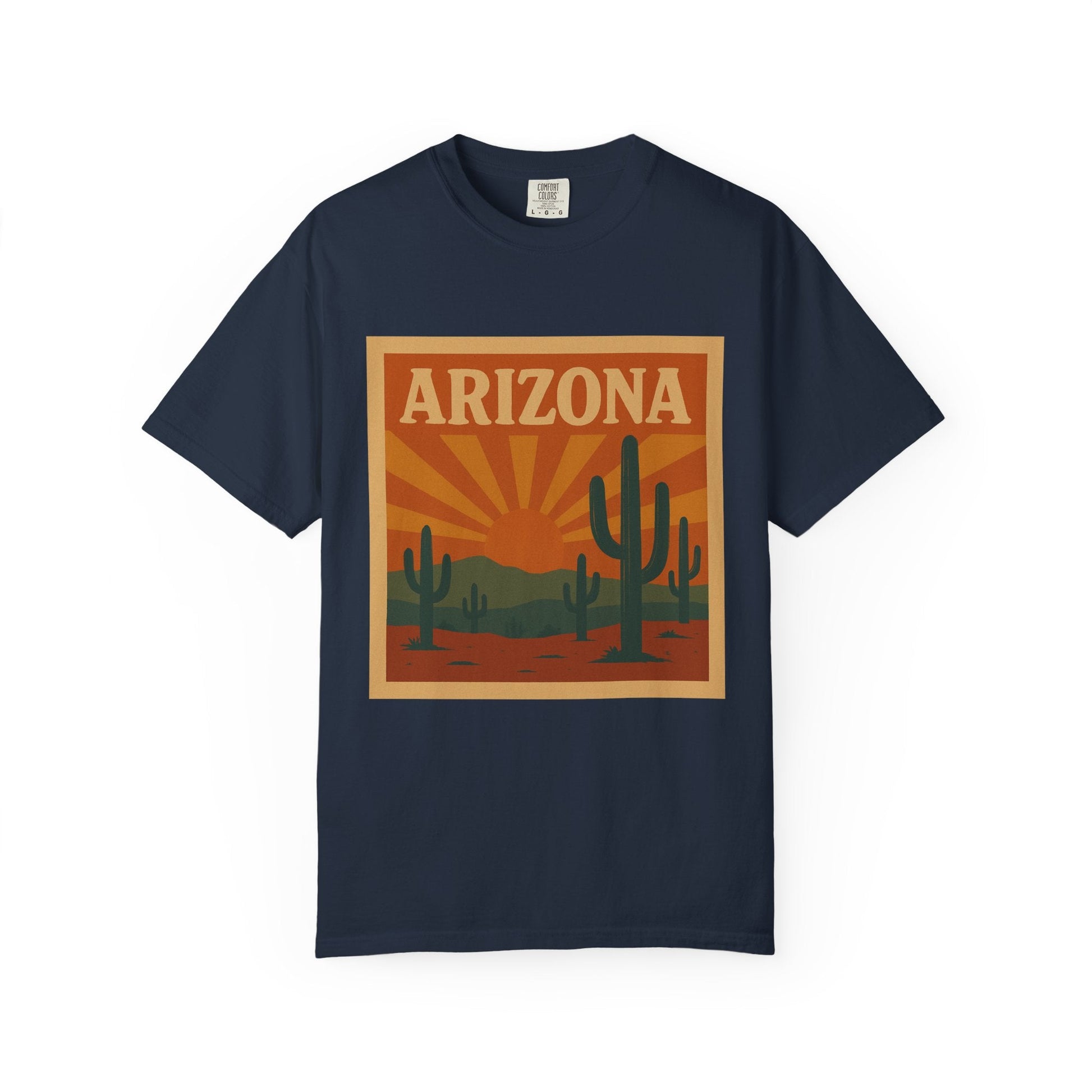 Arizona Sunset Unisex Garment-Dyed T-Shirt Printify