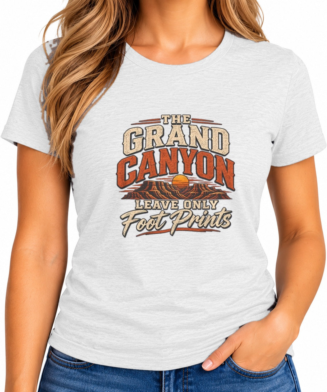 Woman wearing the Grand Canyon T-Shirt