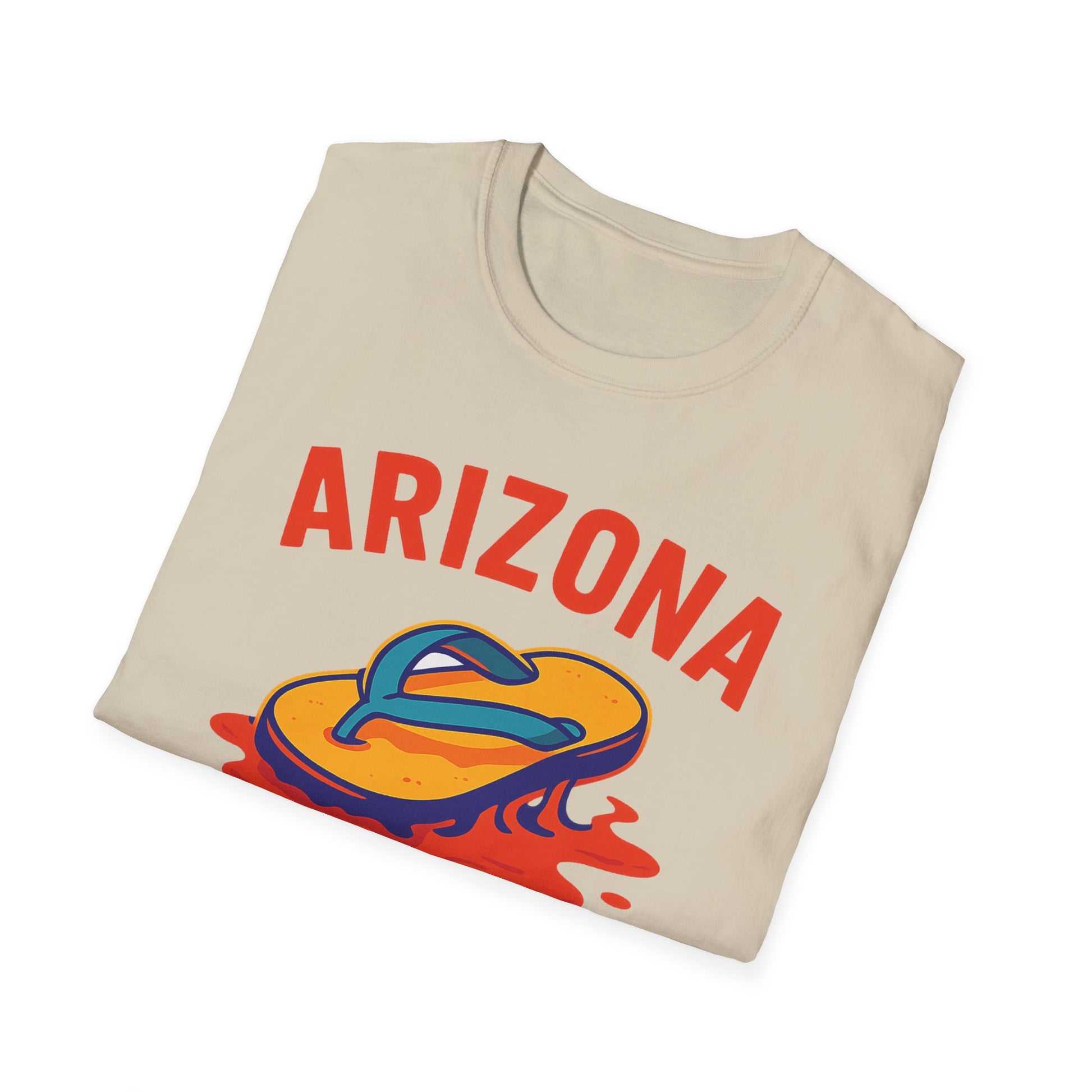 Arizona flip-flop summer t-shirt with playful design, perfect for beach days and casual wear.
