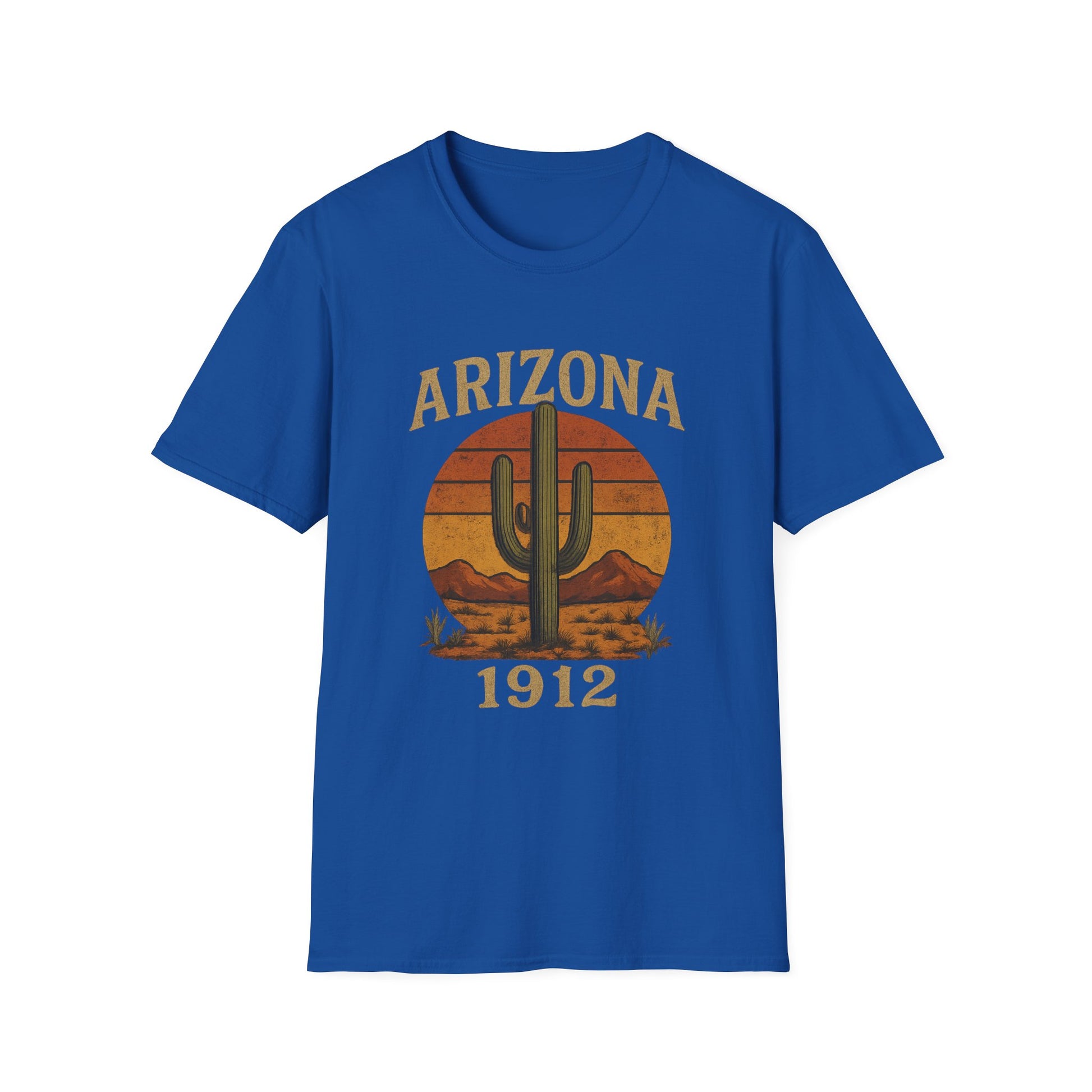 Arizona Retro Graphic T-Shirt, Vintage Style Tee, Cactus Shirt, Southwest Apparel.