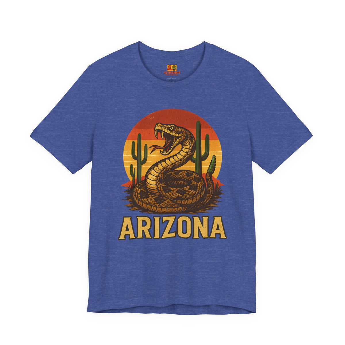 Arizona Rattlesnake Vintage Sunset Tee — back view 2