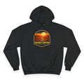 Arizona Desert Hoodie — Grand Canyon Sunset Badge Pullover — front view 2