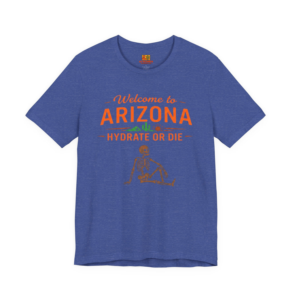Desert Spirit 'Hydrate or Die' Tee - Soft, Durable Adventure Wear — front view 2