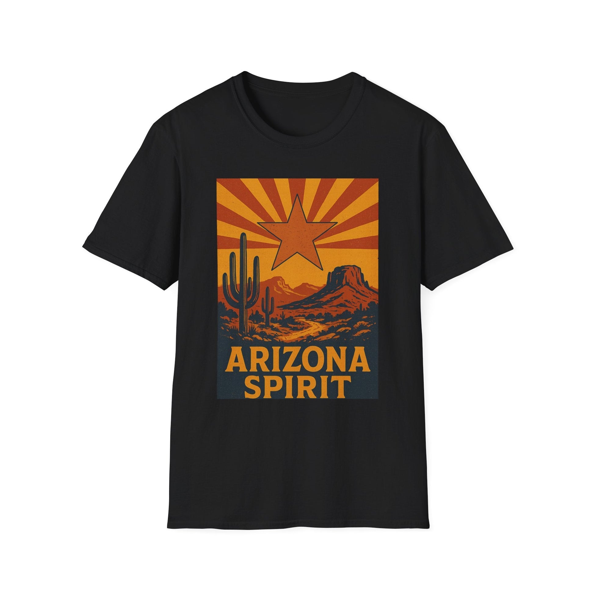 Arizona Spirit Unisex Softstyle T-Shirt - Retro Desert Design Printify