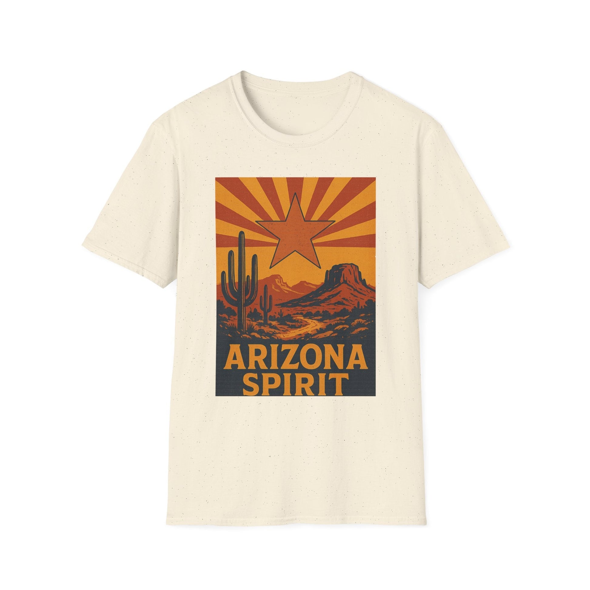 Arizona Spirit Unisex Softstyle T-Shirt - Retro Desert Design Printify