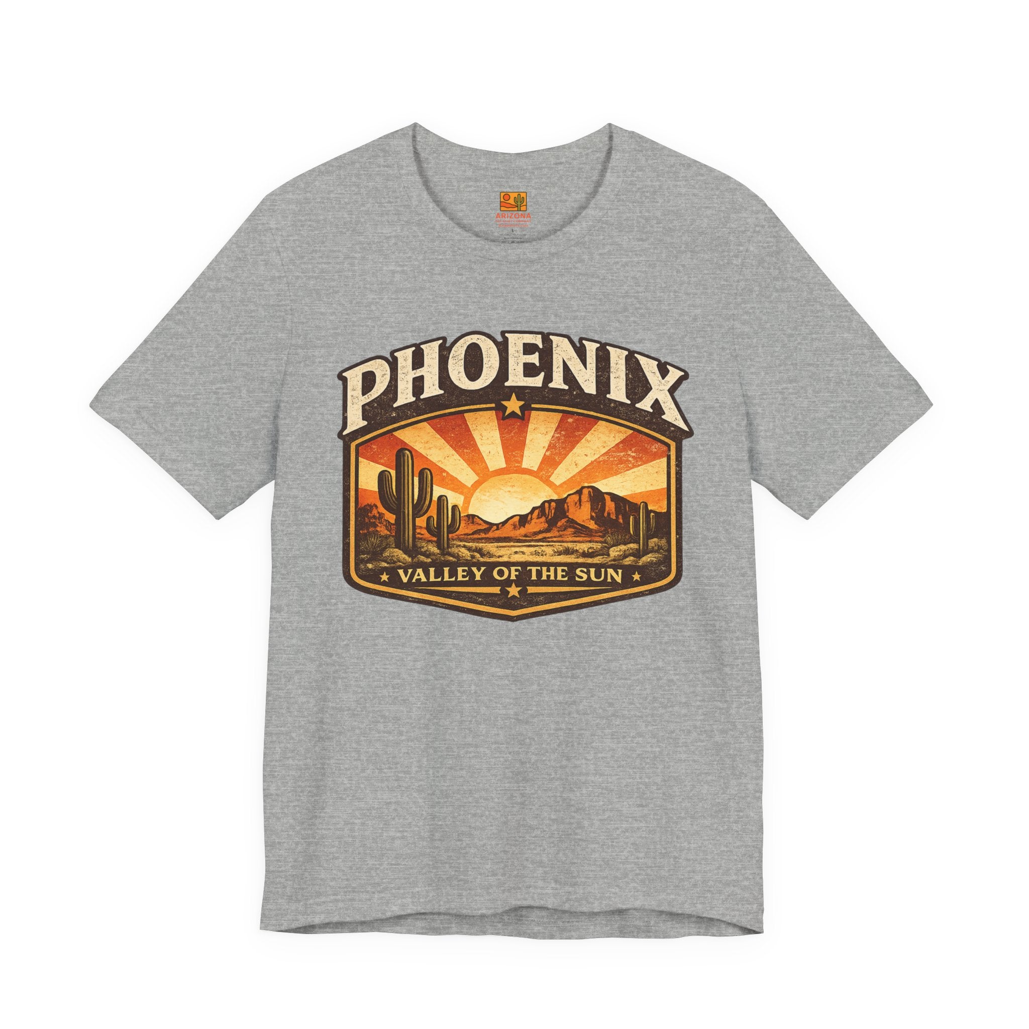 Phoenix Valley of the Sun Tee — Vintage Desert Sunset T-Shirt — back view 2