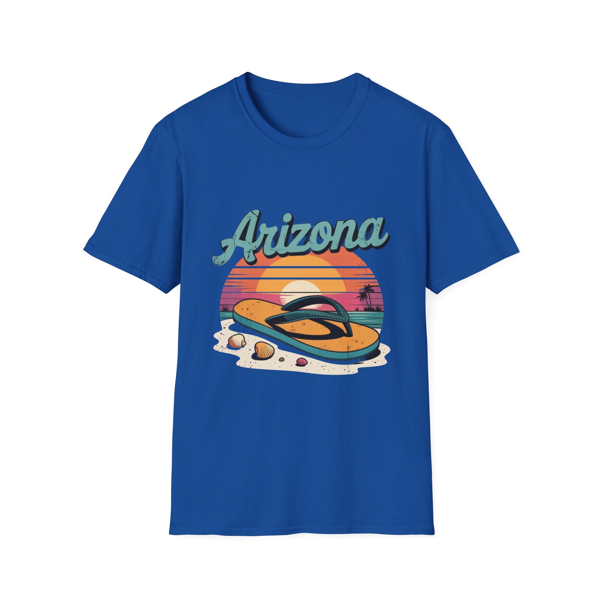 Arizona Retro Sunset T-Shirt, Vacation Shirt, Travel Tee, Summer Apparel, Beachwear, Gift for Adventure Lovers