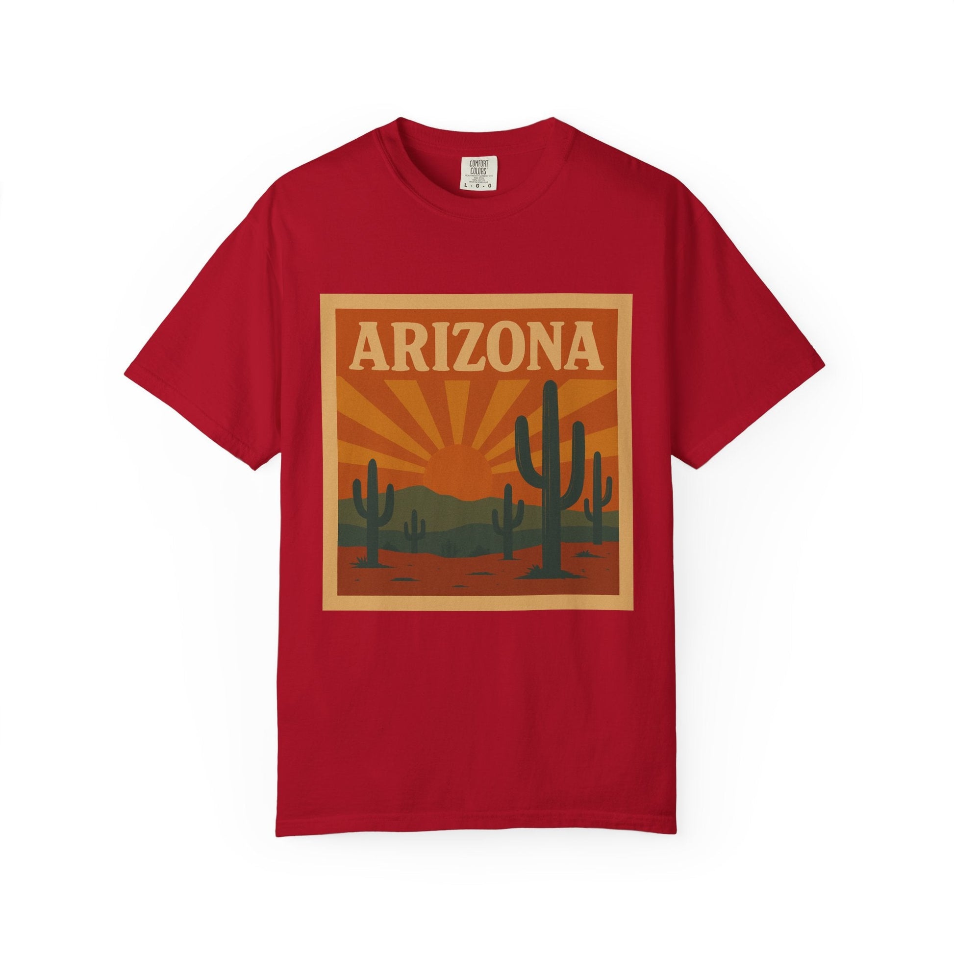 Arizona Sunset Unisex Garment-Dyed T-Shirt Printify