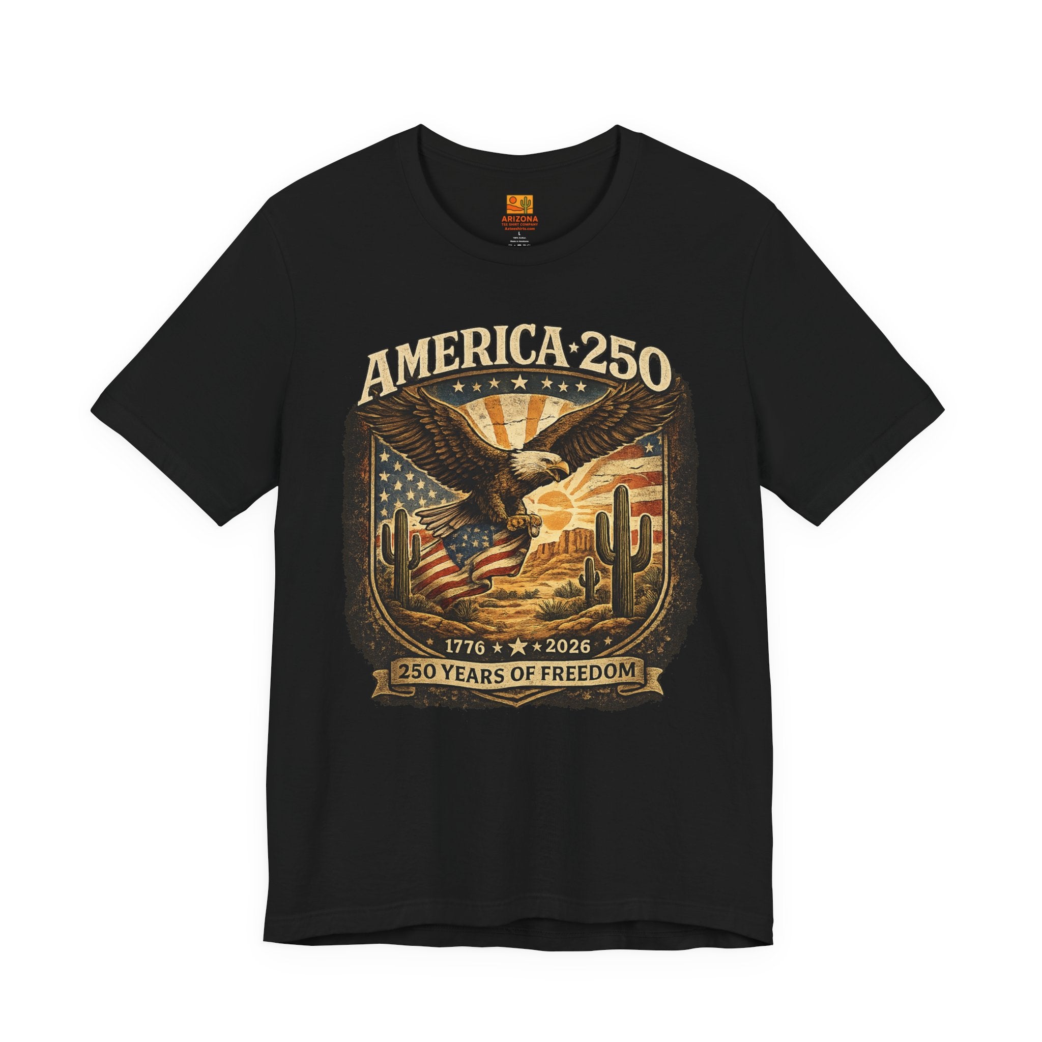 America 250 Eagle Tee – 250 Years of Freedom Patriotic T‑Shirt (1776–2026) — lifestyle view