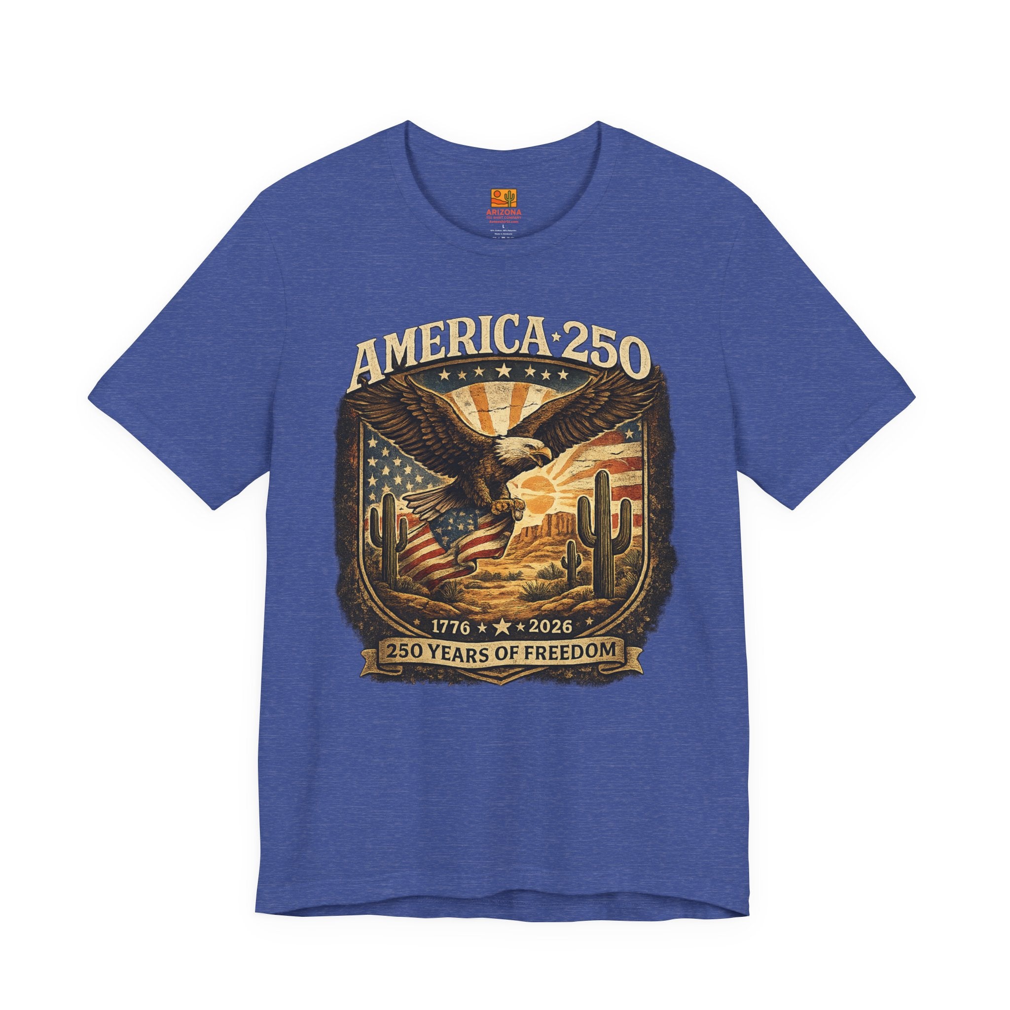America 250 Eagle Tee – 250 Years of Freedom Patriotic T‑Shirt (1776–2026) — front view 2