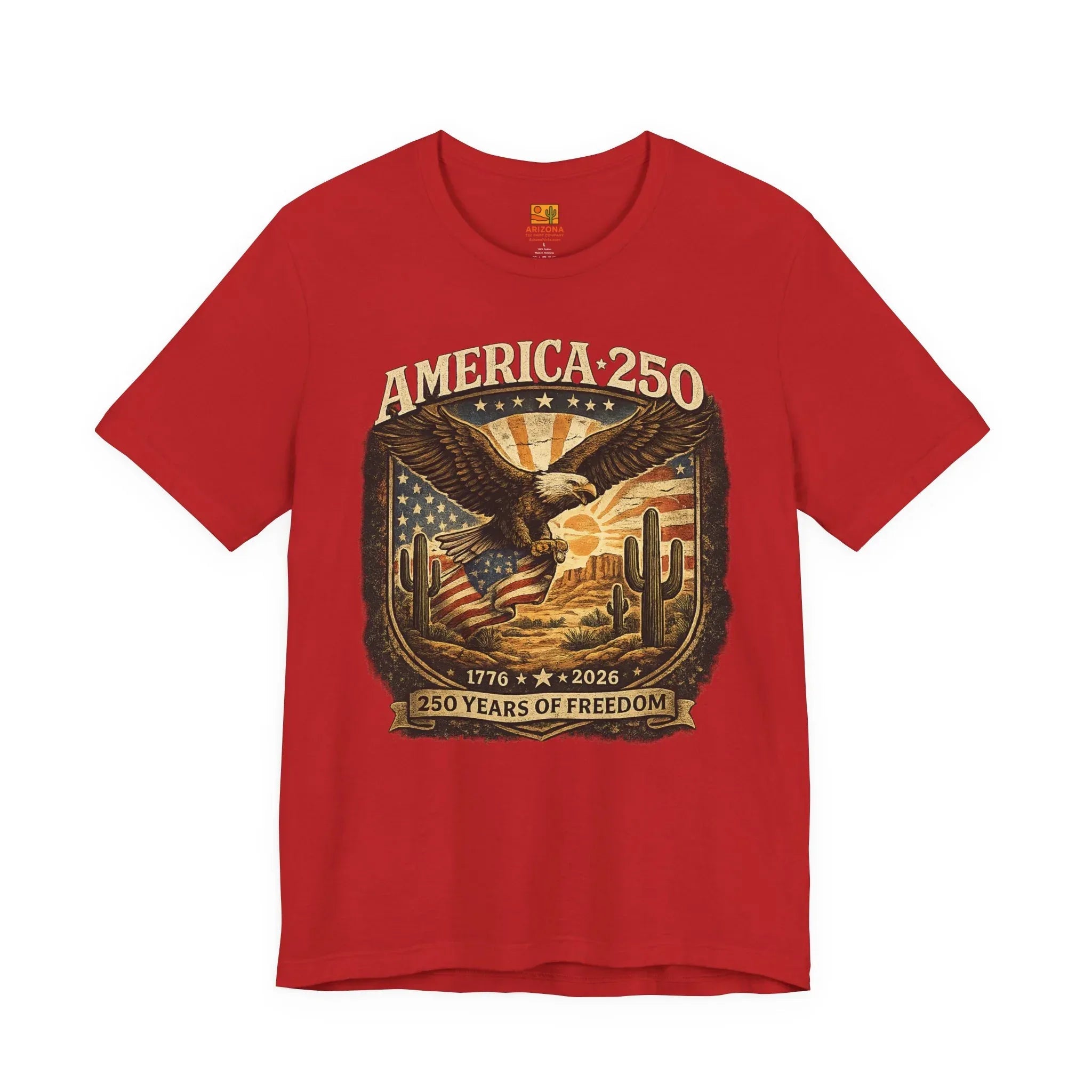 America 250 Eagle Tee – 250 Years of Freedom Patriotic T‑Shirt (1776–2026) — back view 2