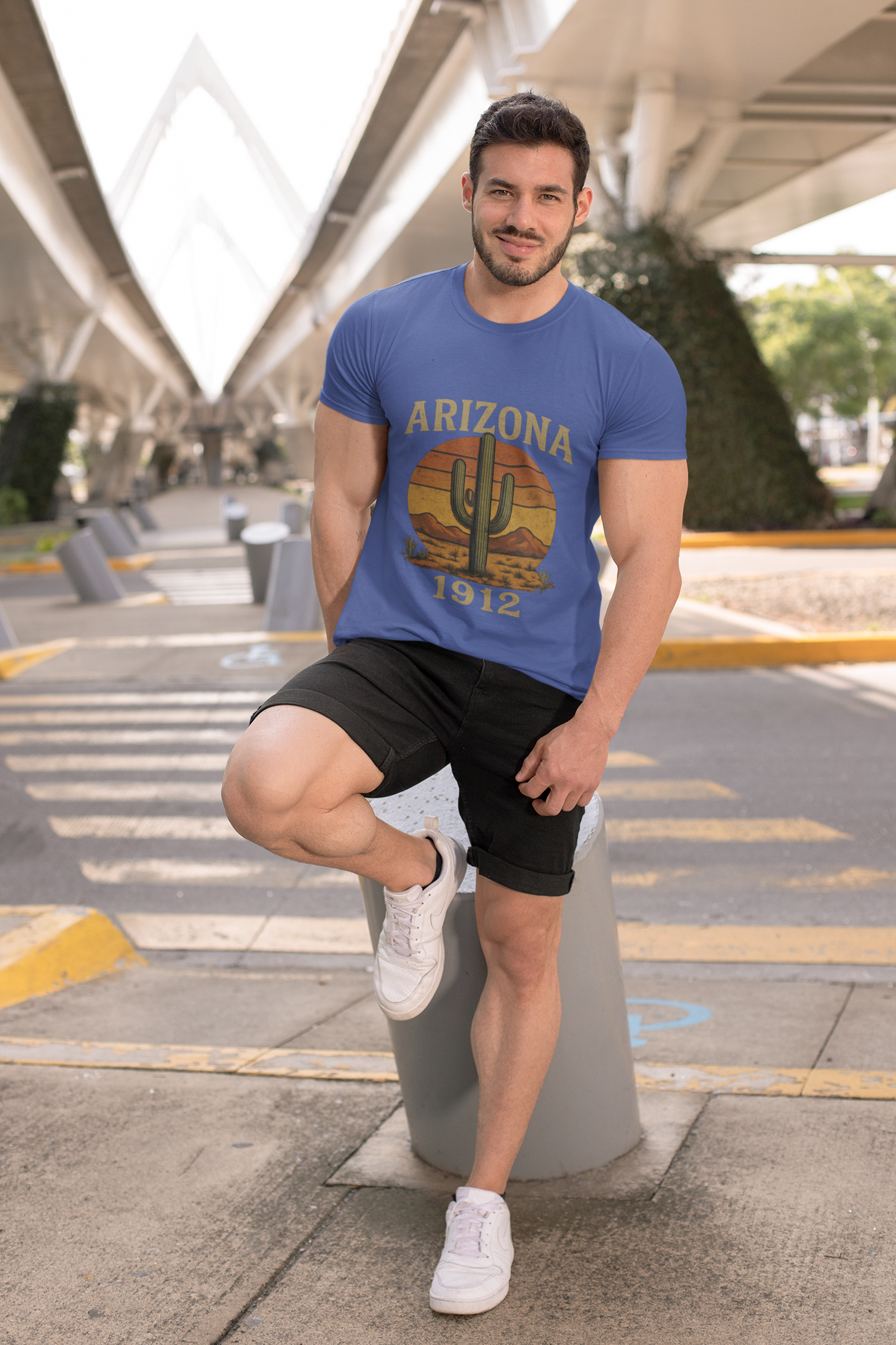 Arizona 1912 Cactus T-Shirt — detail view