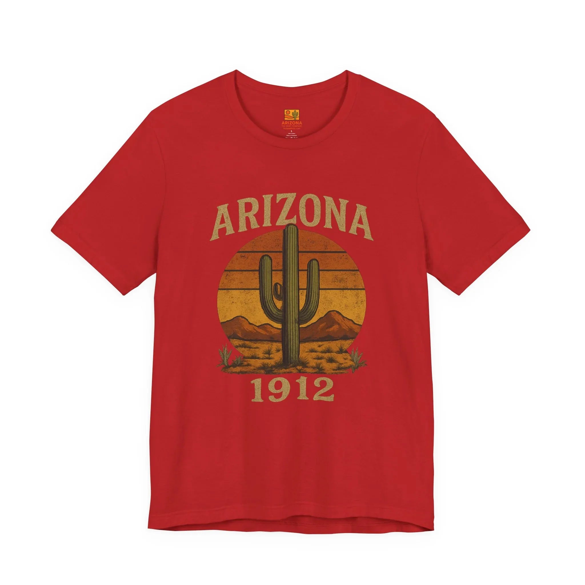 Arizona 1912 Cactus T-Shirt — back view 2