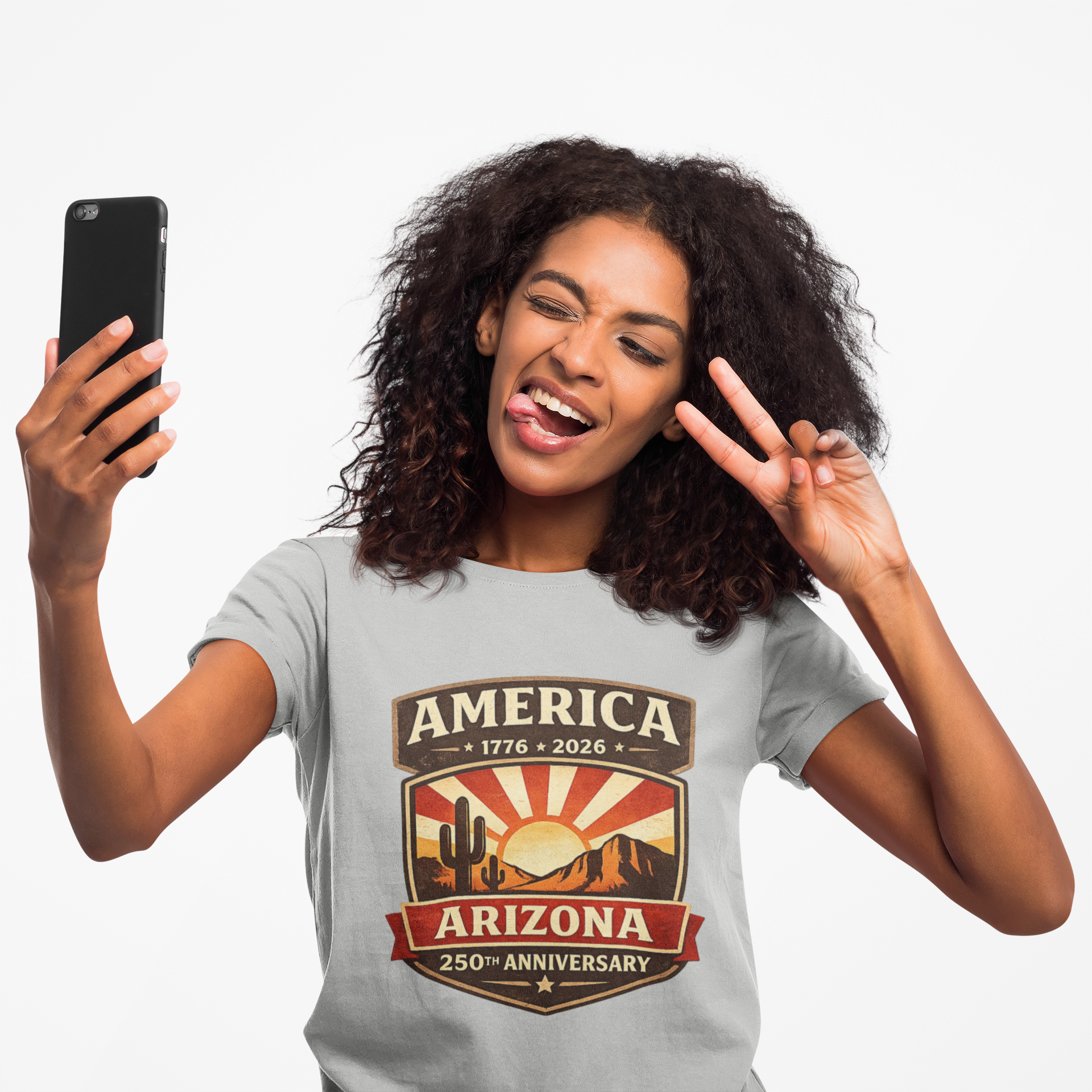 Arizona 250th Anniversary Tee — 250th Arizona T-Shirt — back view