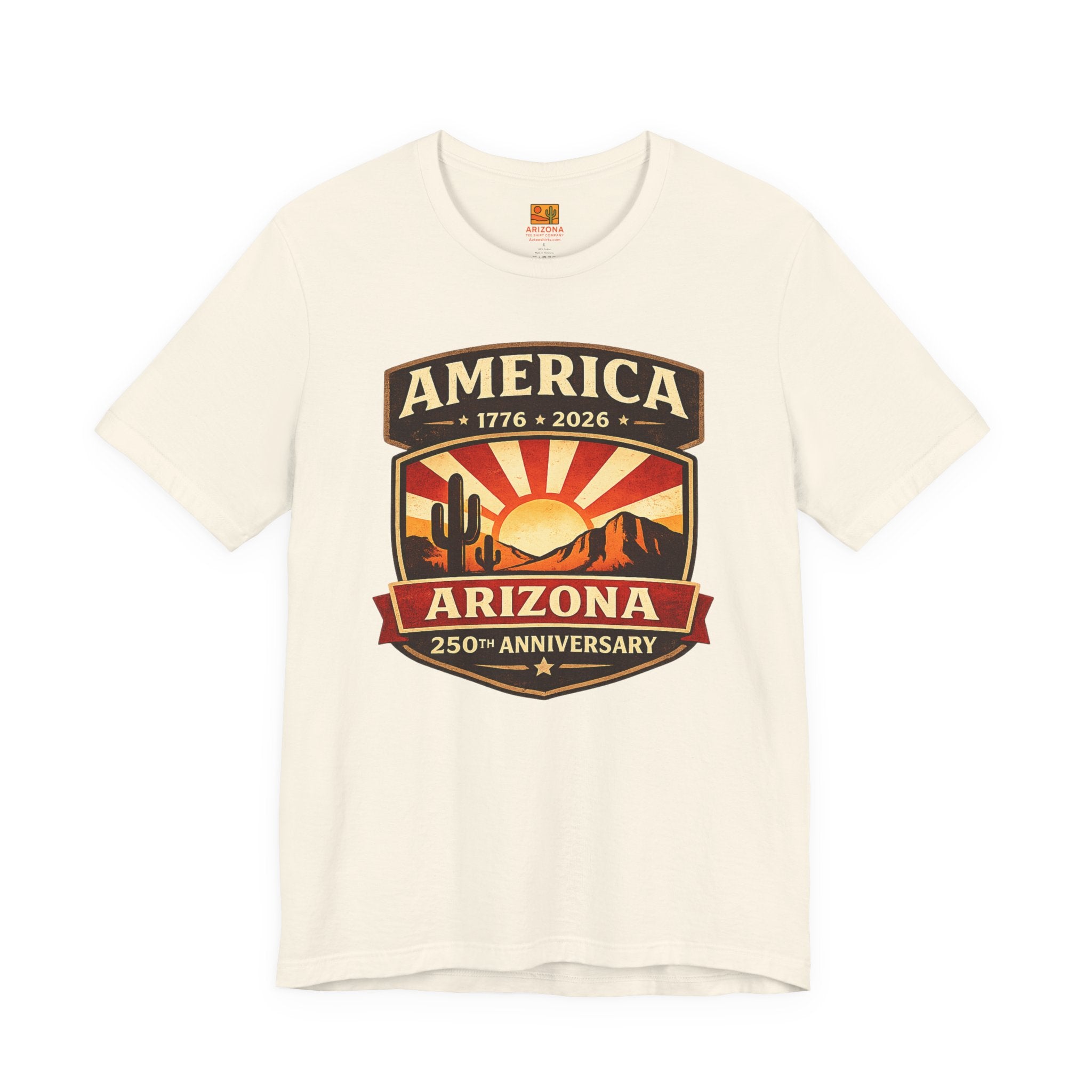 Arizona 250th Anniversary Tee — 250th Arizona T-Shirt — detail view 2
