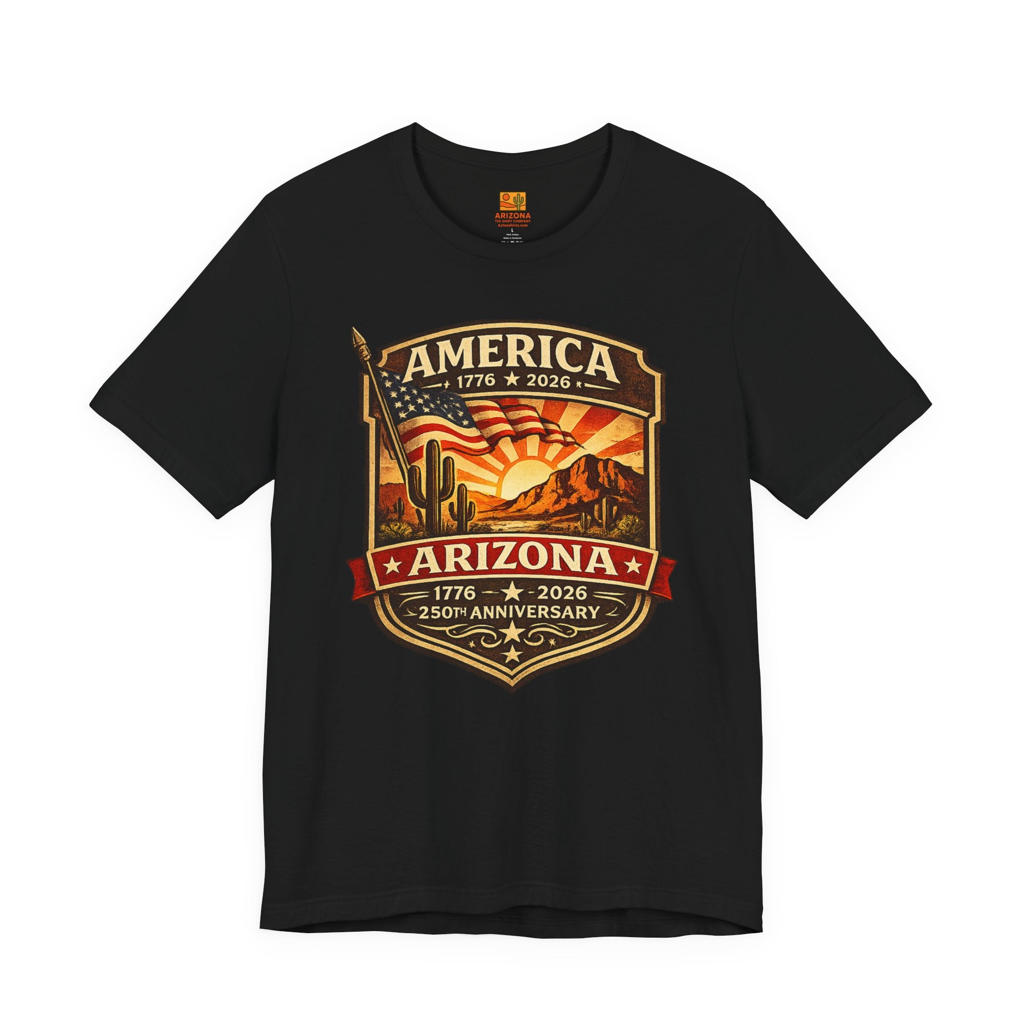 Arizona 250th Anniversary Tee — "America Arizona 1776–2026" Commemorative T-Shirt — alternate view