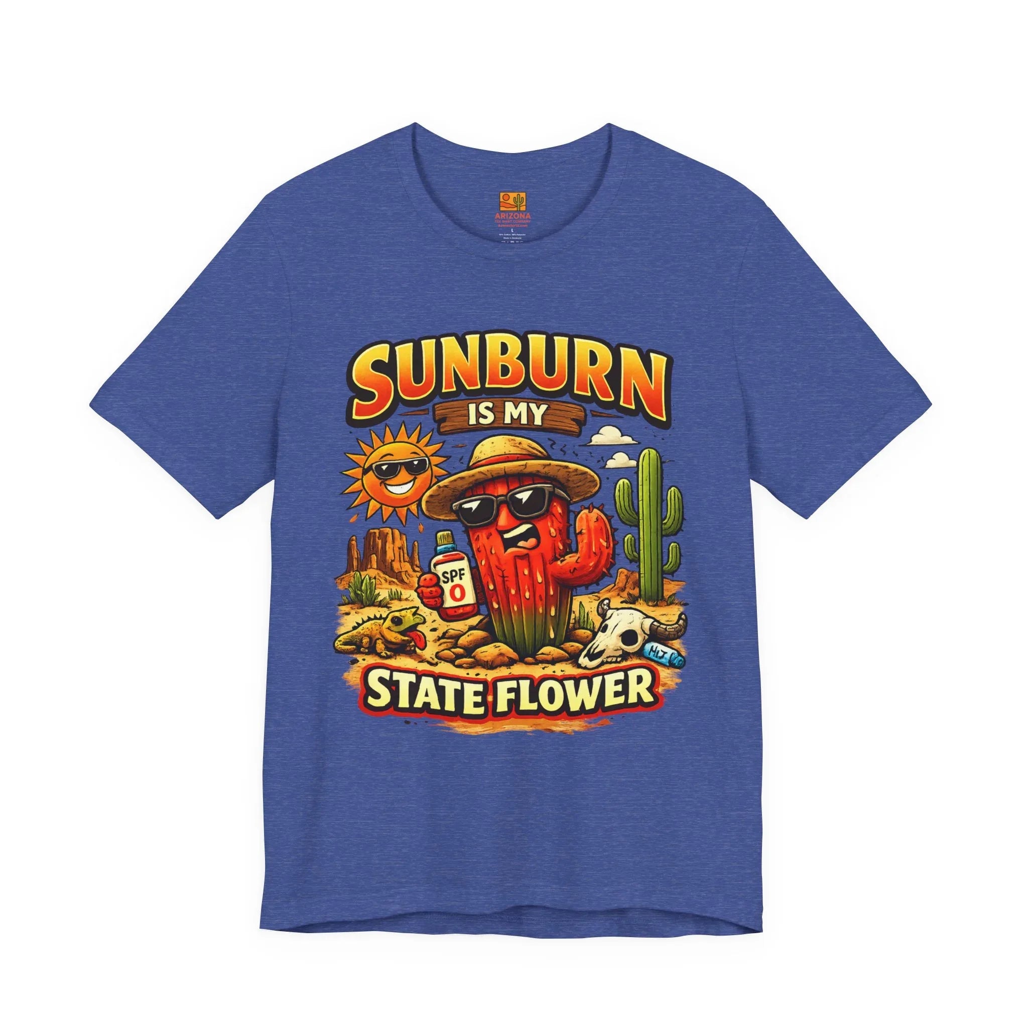 Arizona Desert Sunset Coyote & Saguaro T-Shirt — lifestyle view