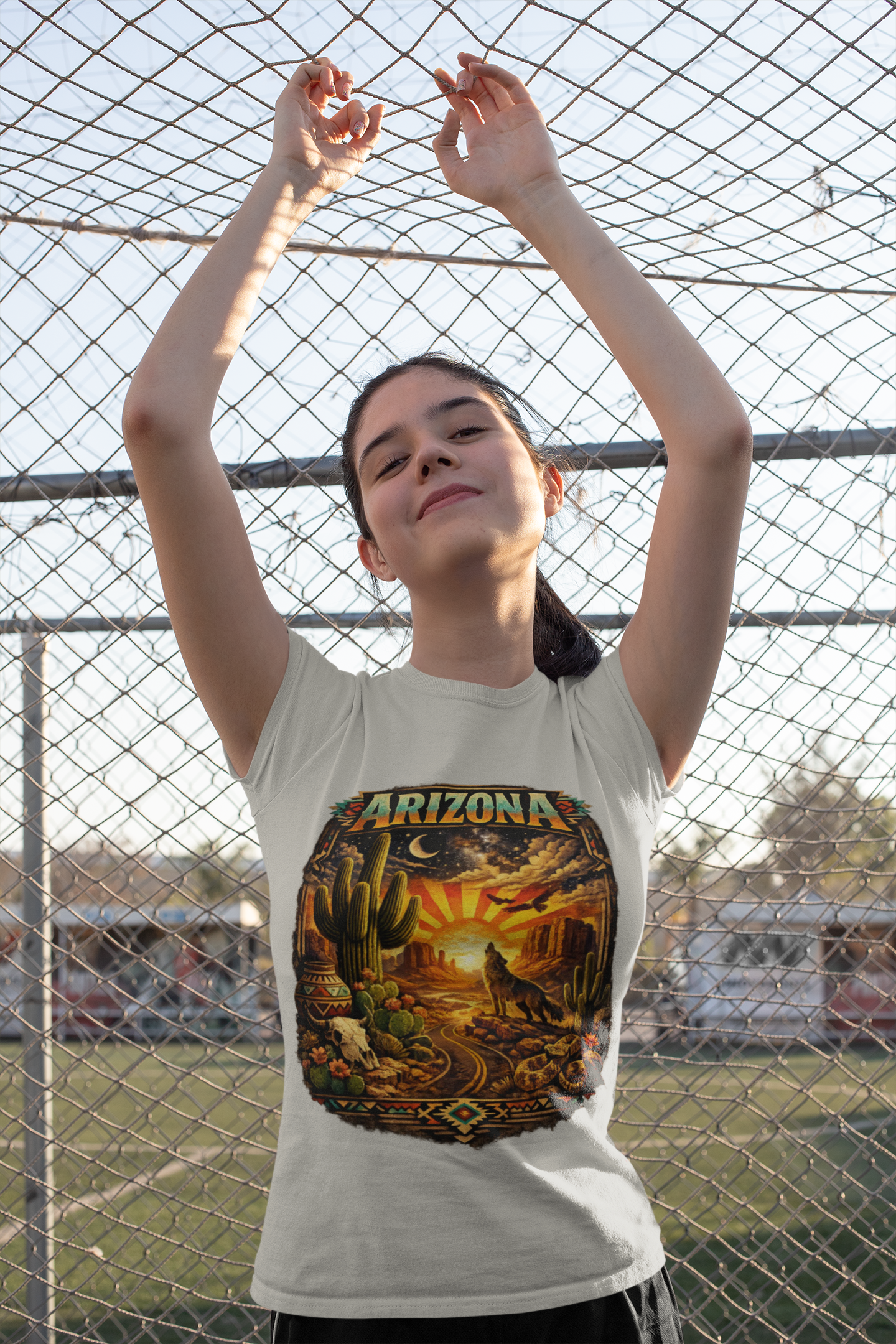 Arizona Desert Sunset T-Shirt — detail view