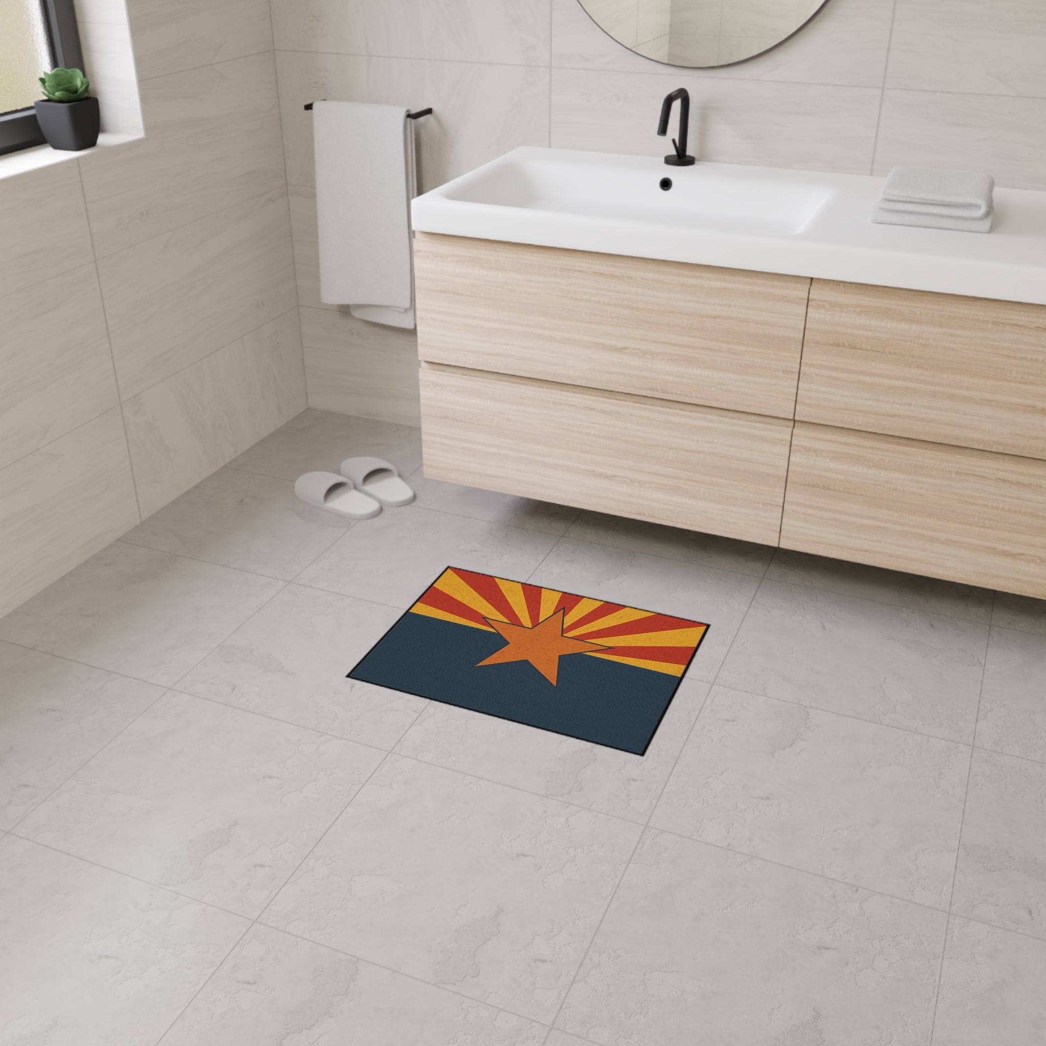 Arizona Heavy Duty Floor Mat — Durable State-Themed Welcome Rug — side view