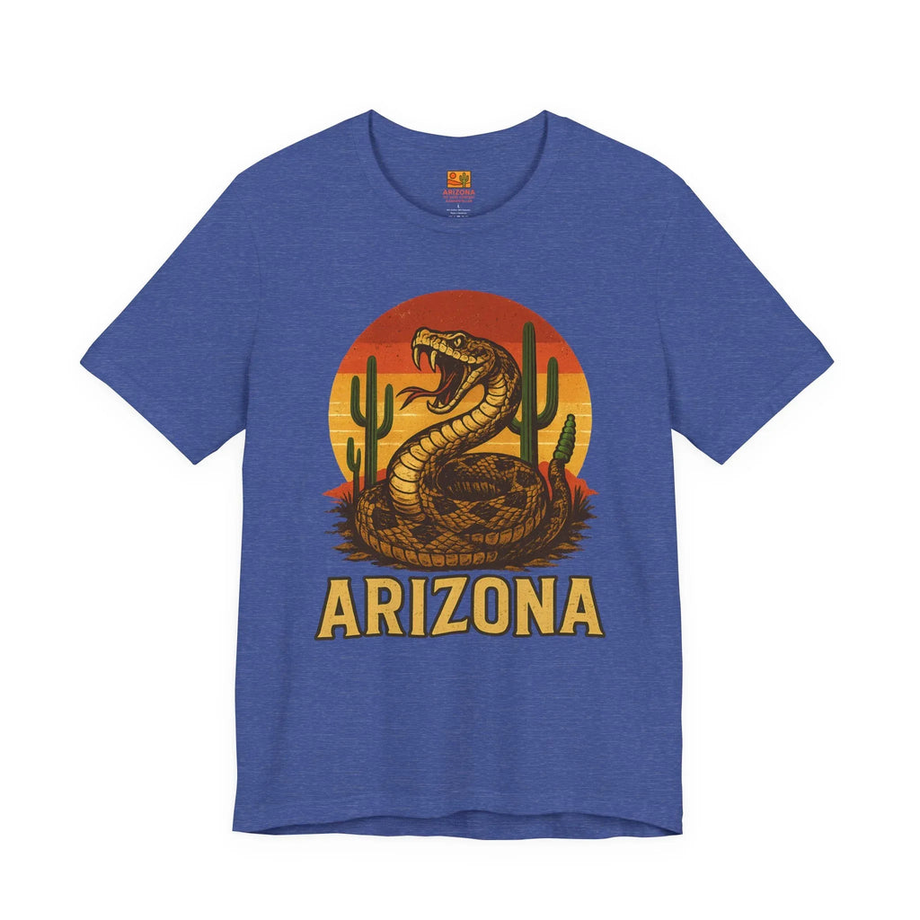 Arizona Rattlesnake Vintage Sunset Tee — back view 2