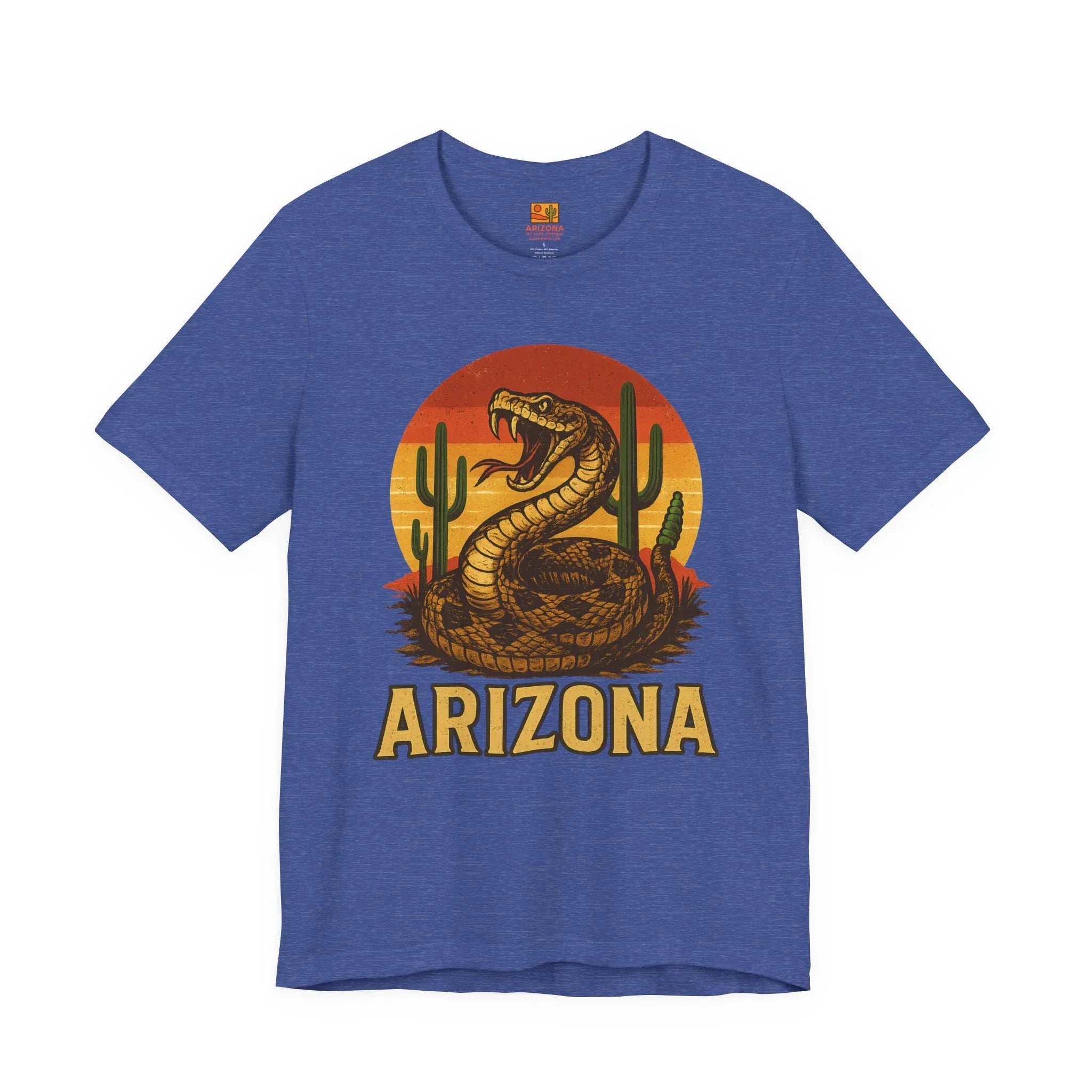 Arizona Rattlesnake Vintage Sunset Tee — back view 2