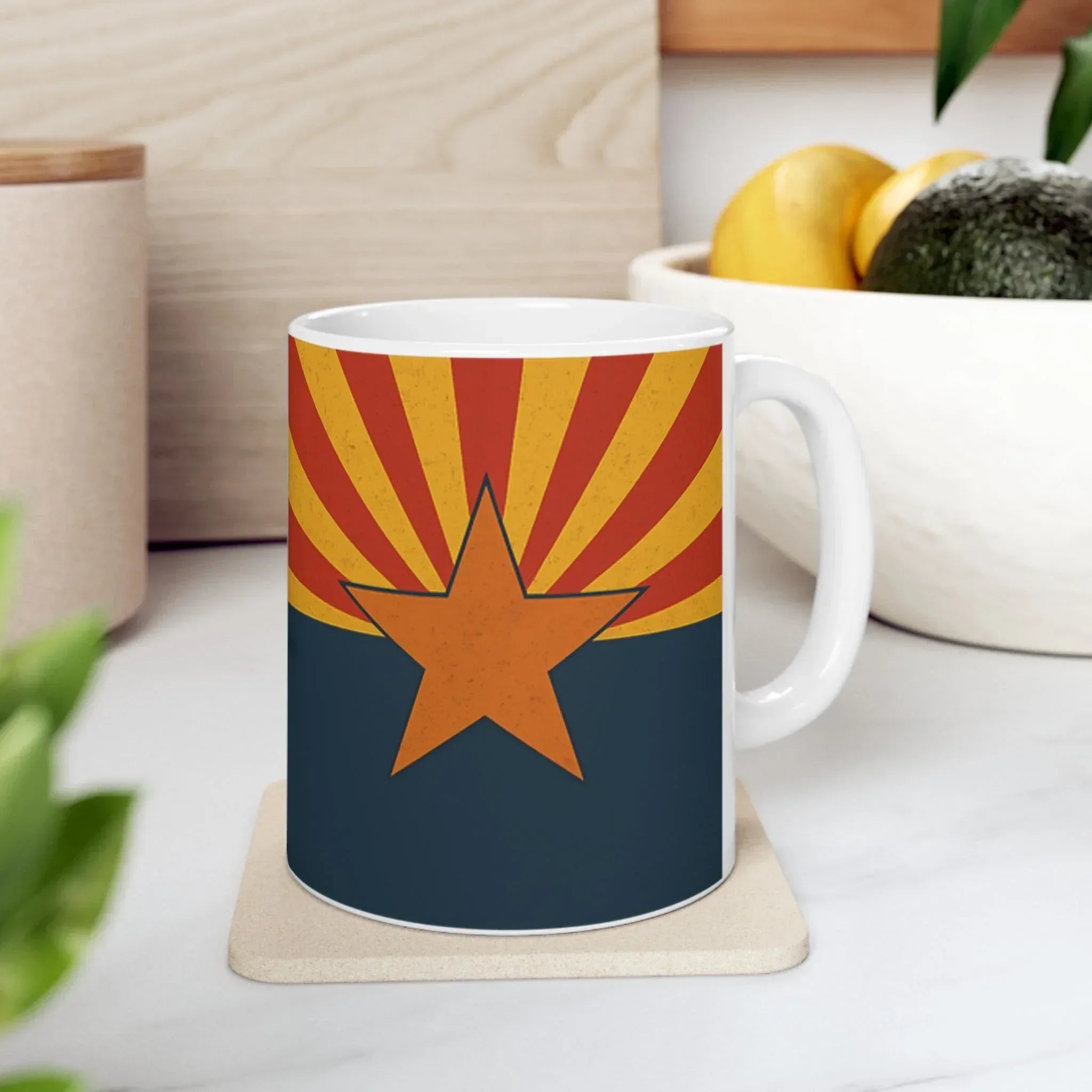 Arizona Sunrise Ceramic Mug — front view