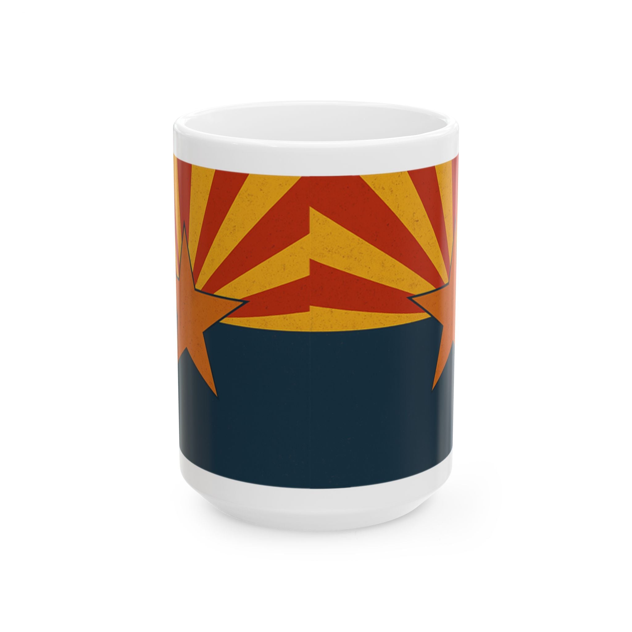 Arizona Sunrise Ceramic Mug — back view