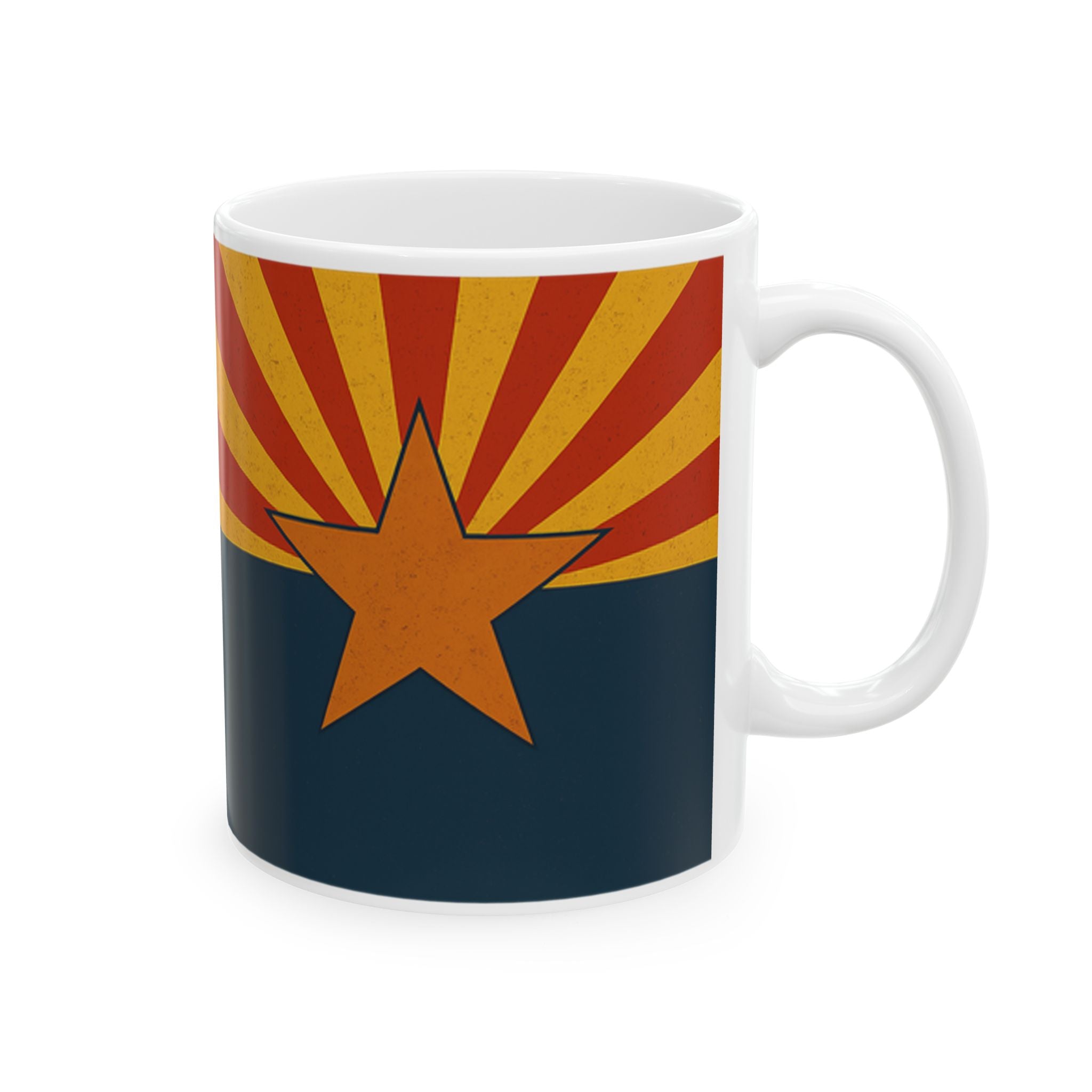 Arizona Sunrise Ceramic Mug — detail view