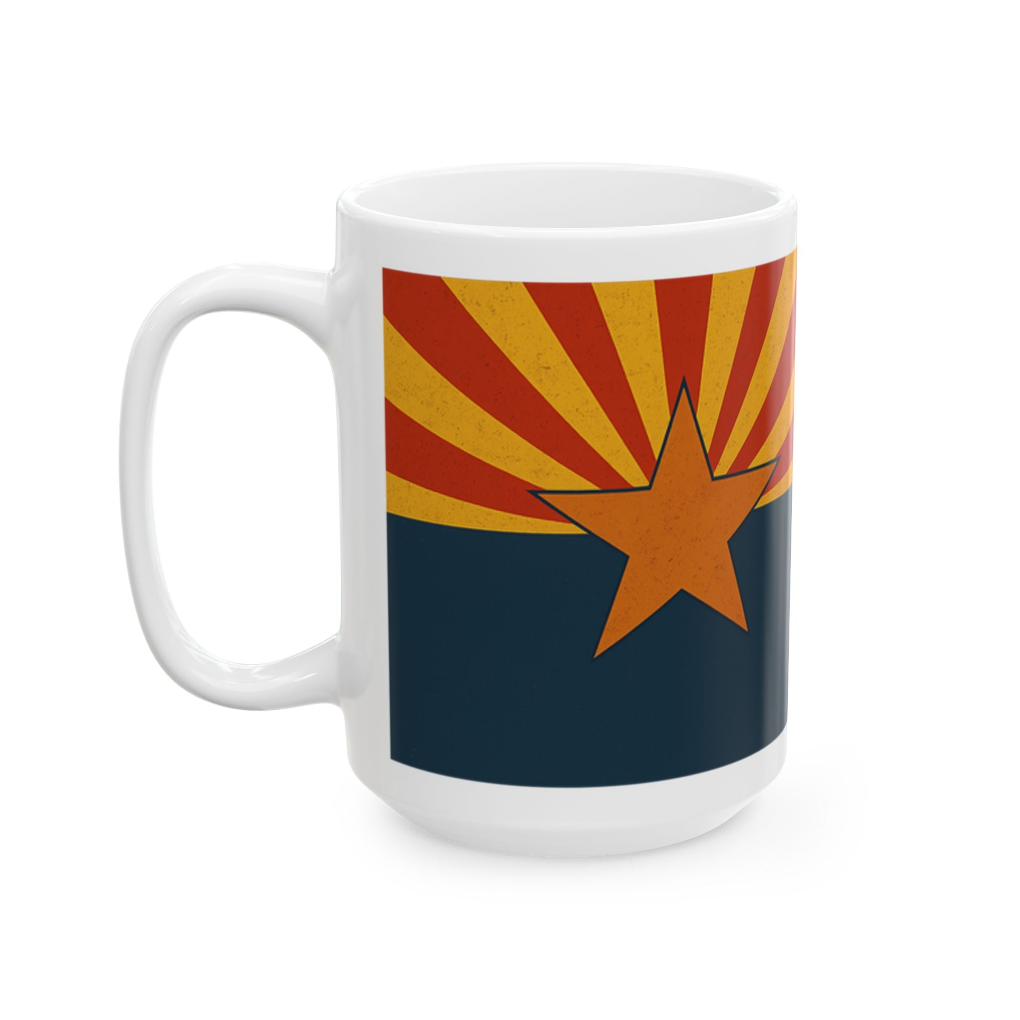 Arizona Sunrise Ceramic Mug — back view 2