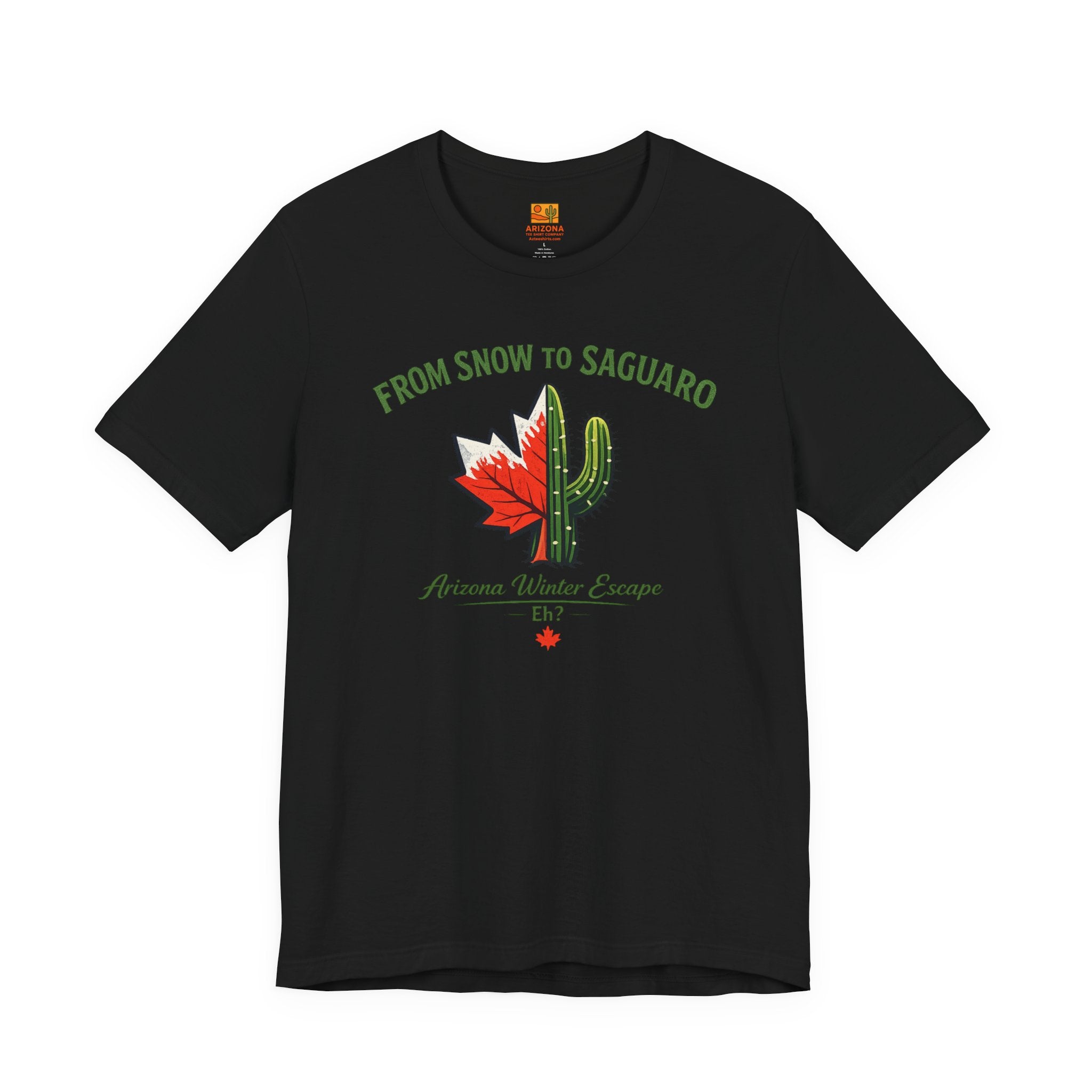 Arizona Winter Escape Tee — "From Snow to Saguaro" — alternate view