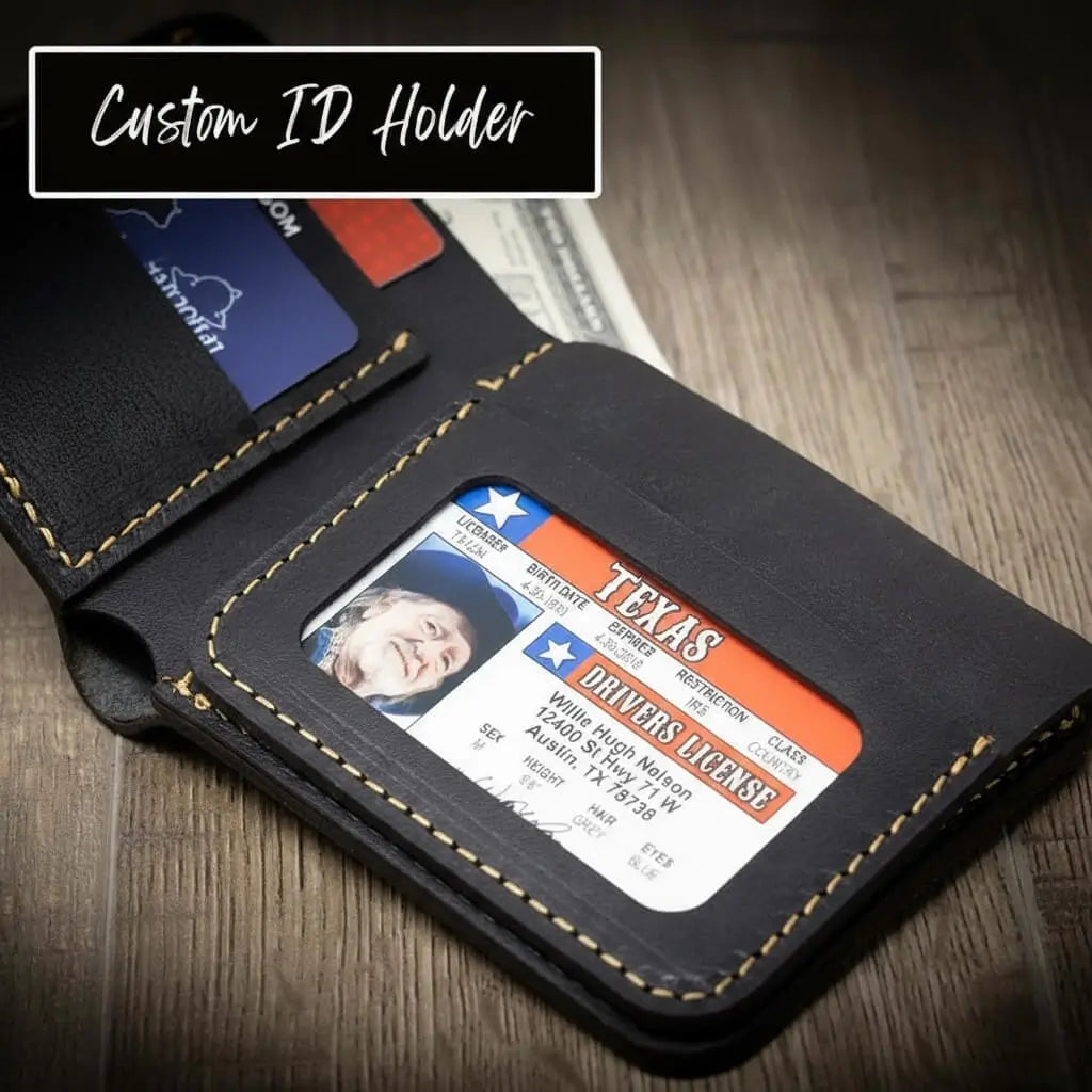 Rio Grande bifold full-grain leather wallet, view 18