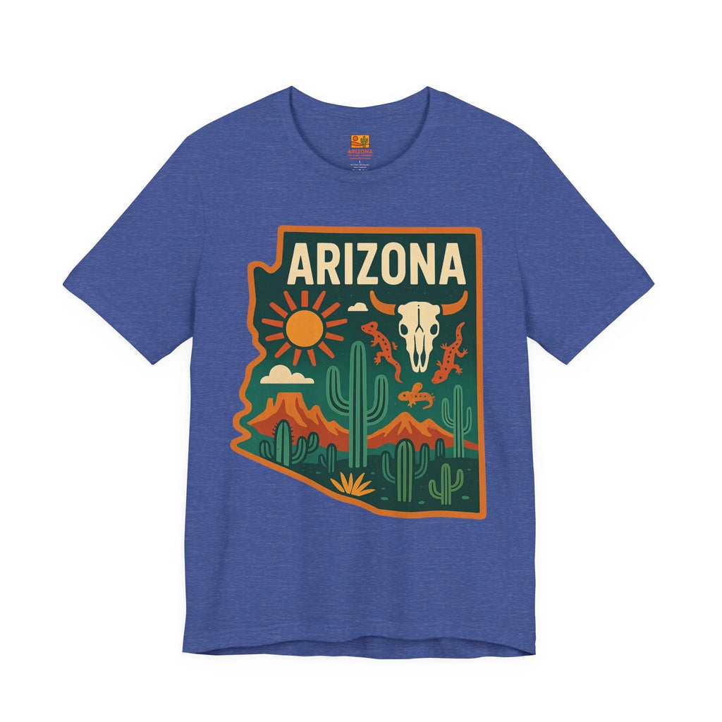 Cactus, Skull & Sunset T‑Shirt — front view 2