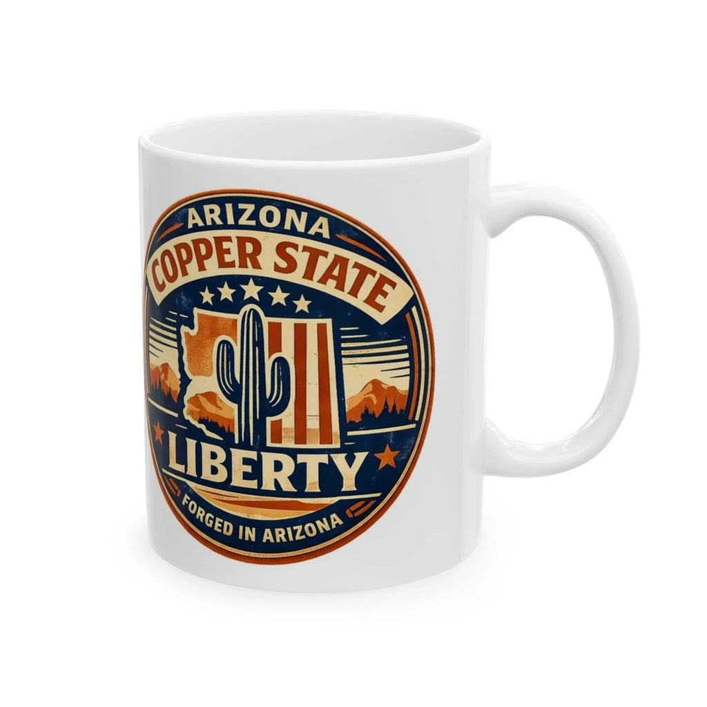Copper State Ceramic Mug — side view