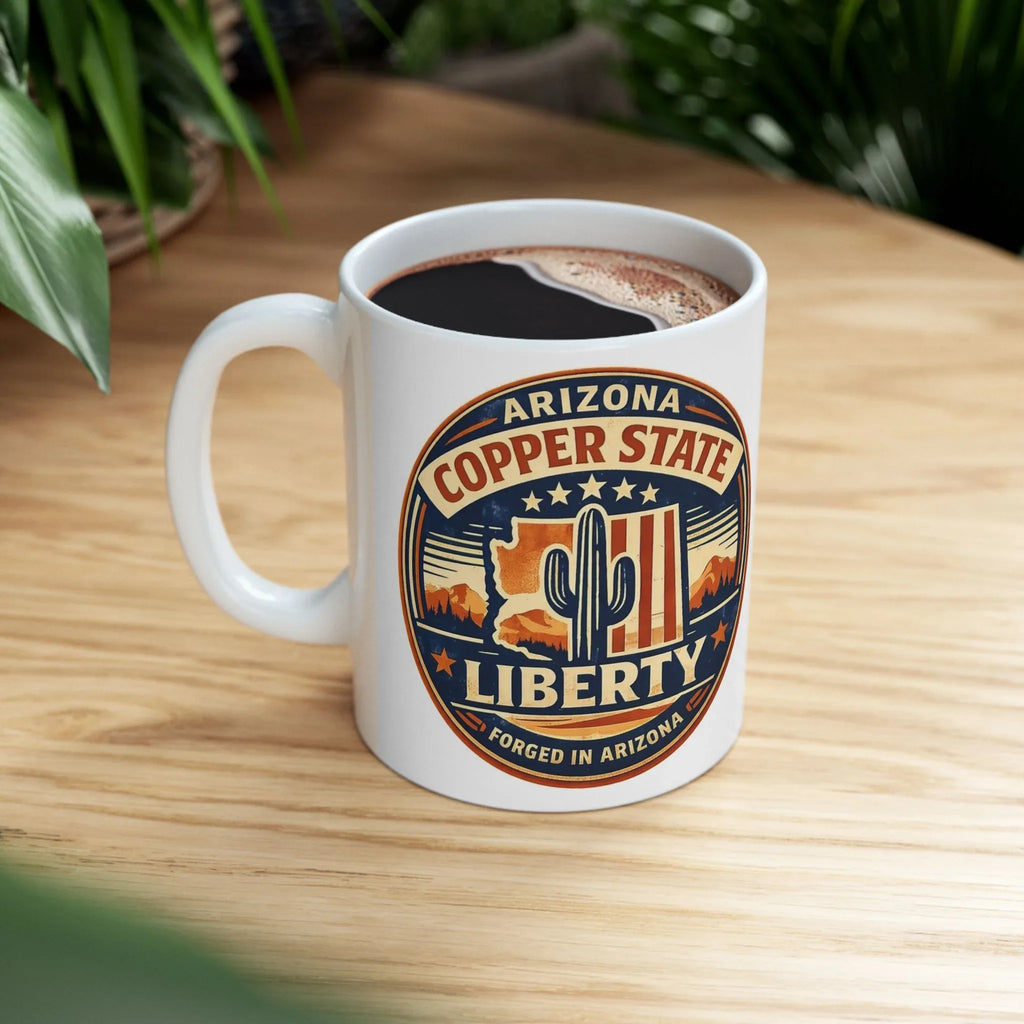 Copper State Ceramic Mug — front view 2