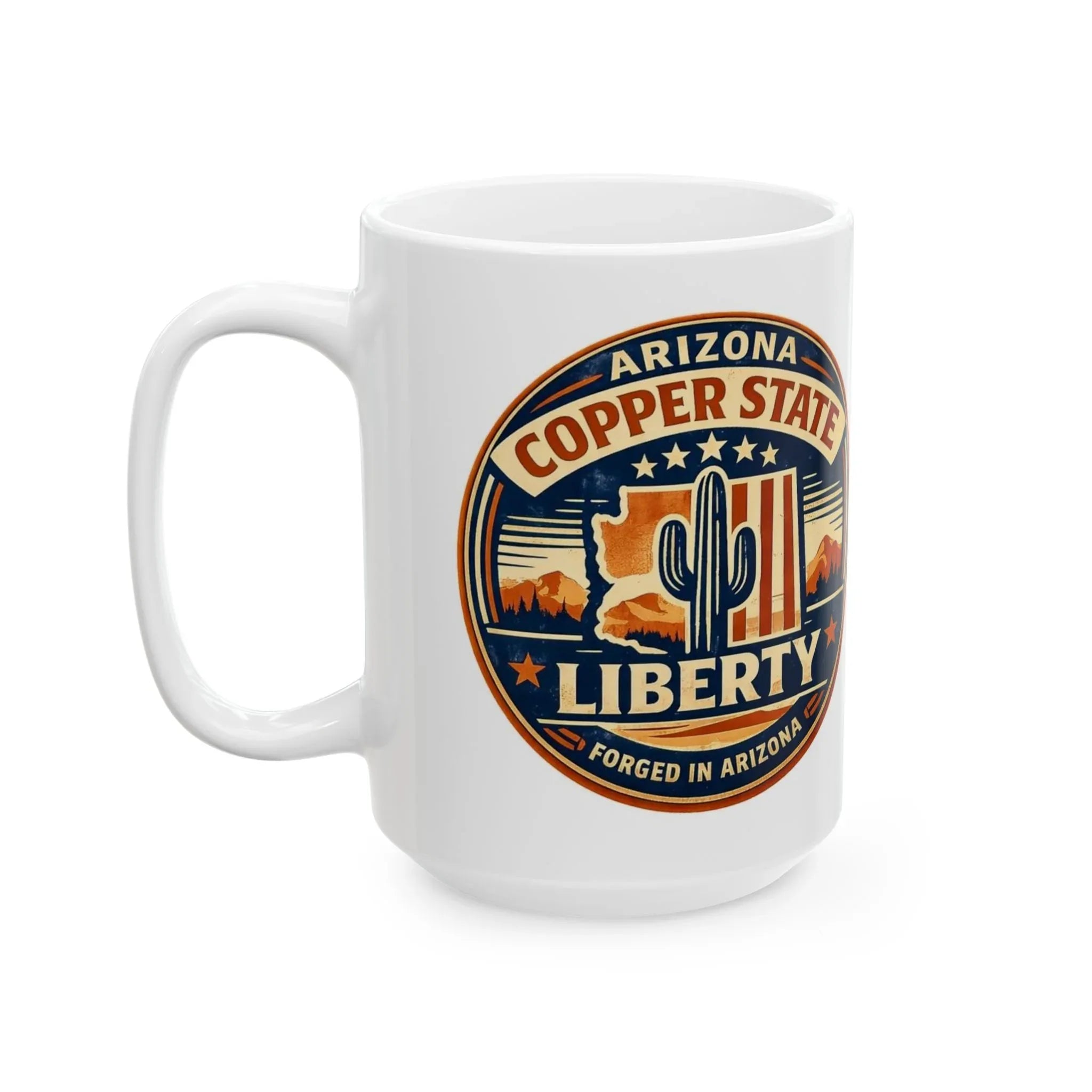 Copper State Ceramic Mug — back view 2