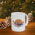 Coyote Wins Ceramic Mug — 'coyote wins' Text Design (11oz & 15oz) — detail view