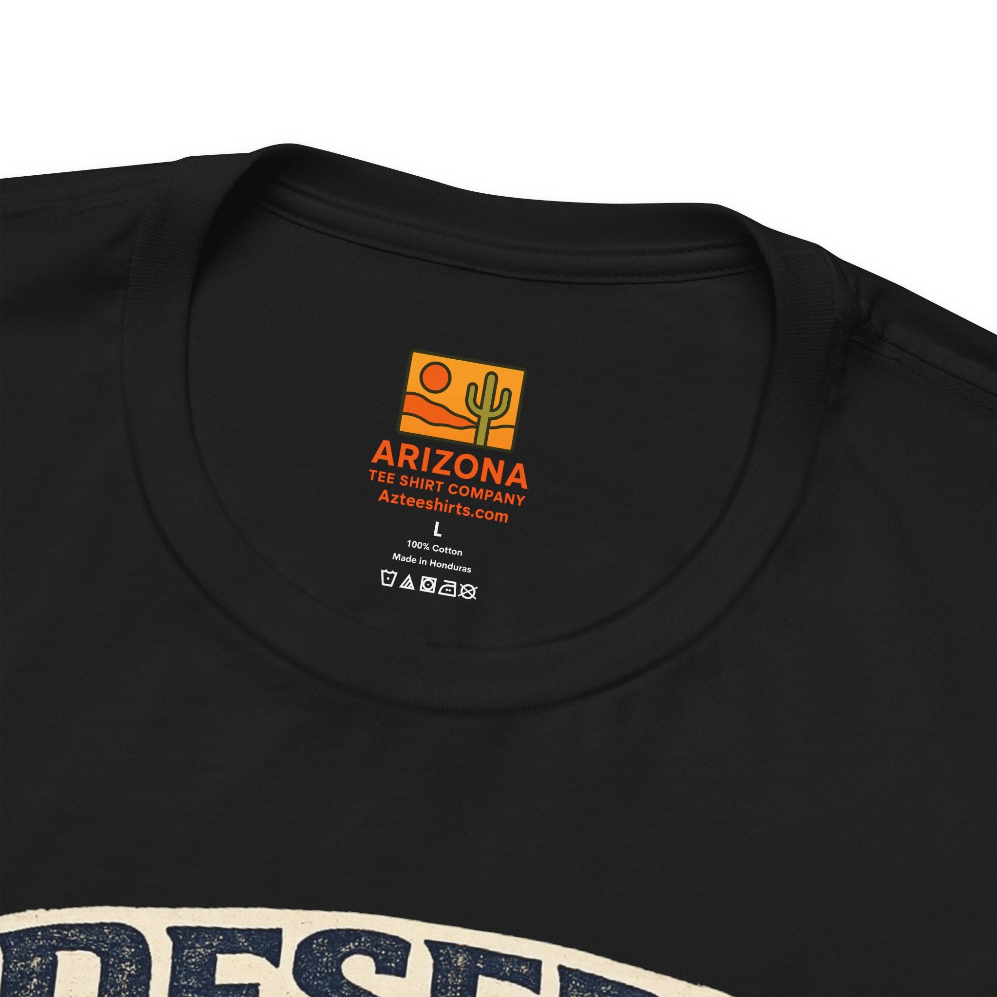 Desert Strong Arizona Tee — Patriotic Flag & Cactus Vintage Graphic Shirt — lifestyle view